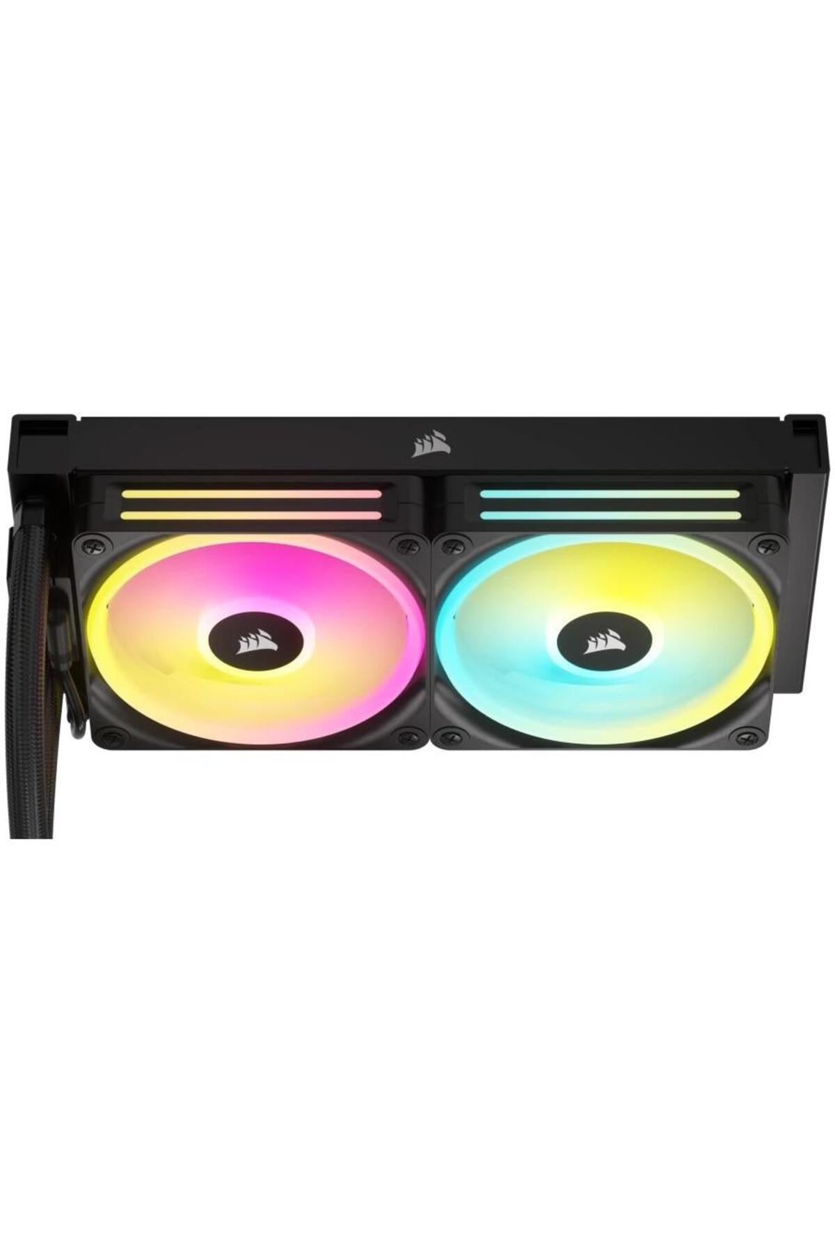 Corsair-Corsair iCUE LINK H100i RGB AIO CPU Cooler, 240mm, liquid cooling (Black) 7