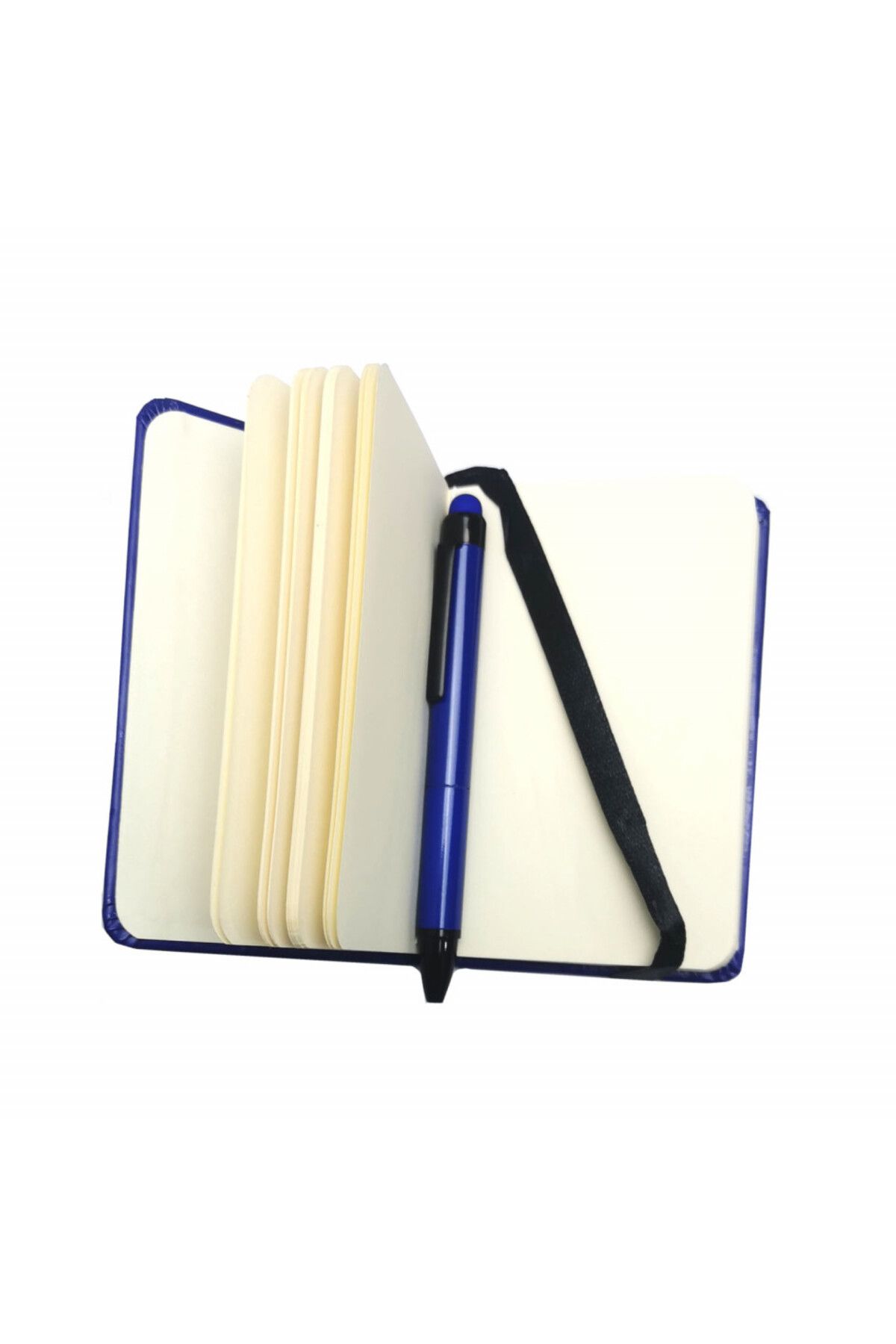 PAPER-Pocket Notebook, with pen and stylus pen, 80 blank pages, A7, 100x64mm, Blue 2