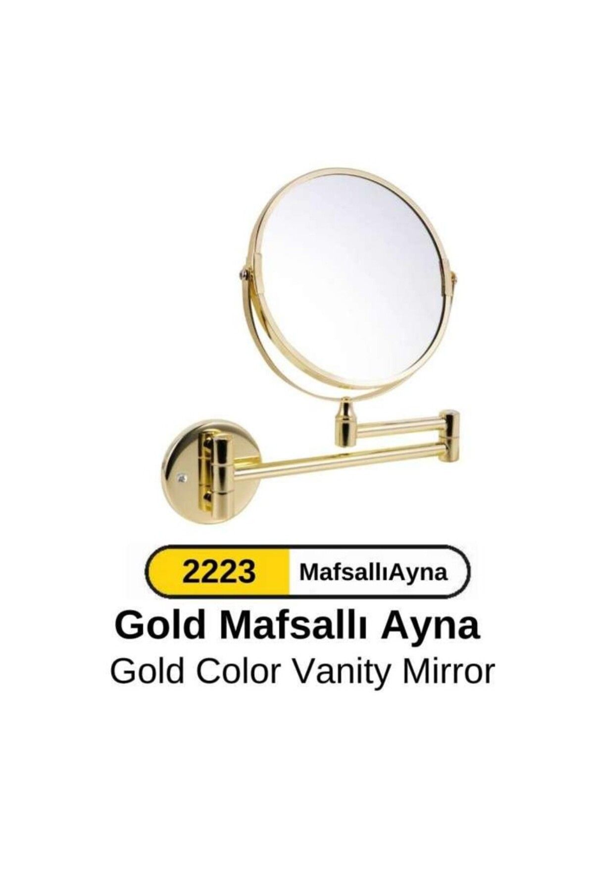 Arı Metal MAKYAJ AYNASI GOLD