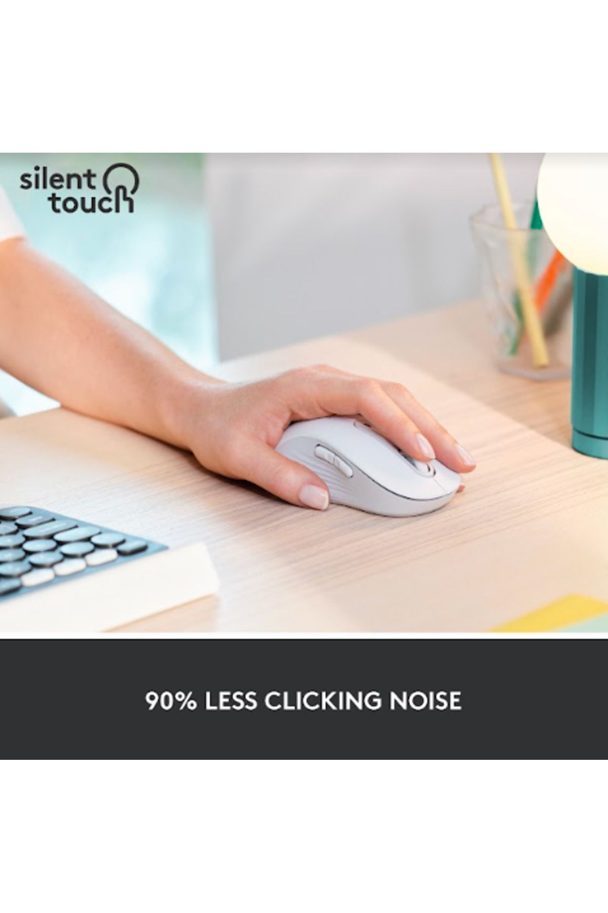 logitech-Logitech Signature M650 Left Wireless Mouse, USB, 4000 dpi, recommended for left-handed users (White) 9