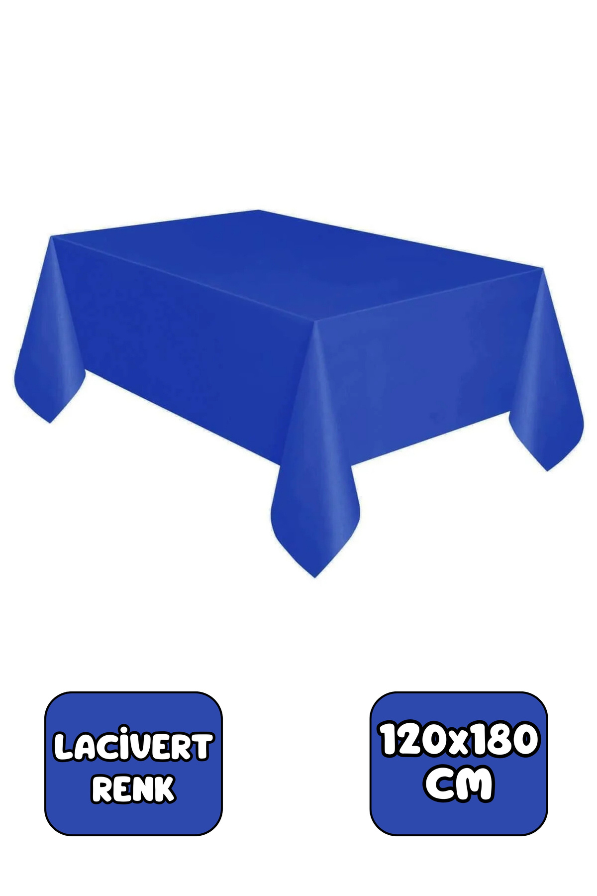 Huzur Party Store Lacivert Renk Kullan At 120x180 Cm Doğum Günü Partisi Için Düz Koyu Mavi Rengi Plastik Masa Örtüsü