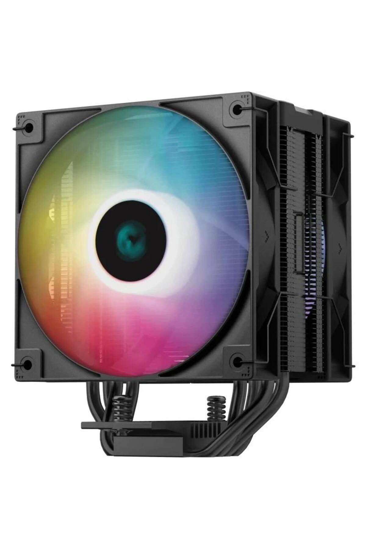 Deep Cool-Cooler CPU DeepCool AG400 Digital Plus ARGB, iluminare ARGB si Display, 2x 120 mm, 2100 rpm, PWM 2