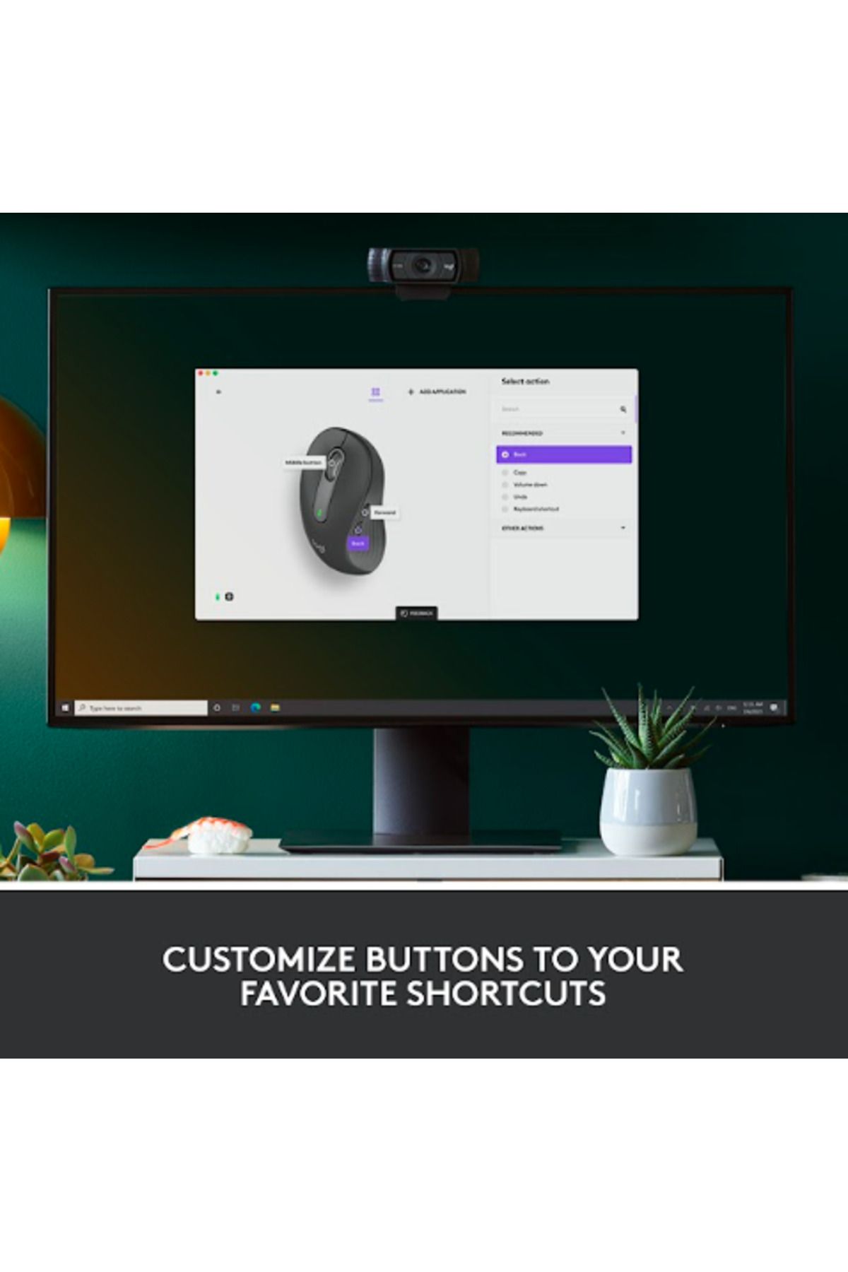 logitech-Logitech Signature M650 L Left Wireless Mouse, Bluetooth/USB, recommended for left-handed users (Gray) 9