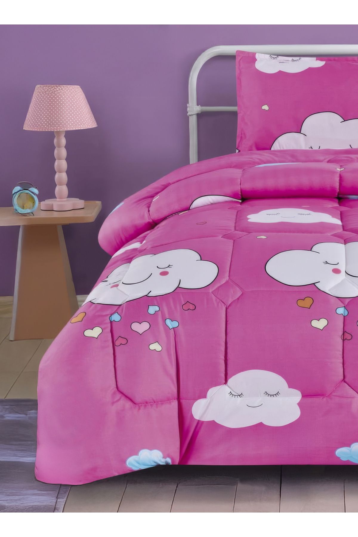Generic-3 Piece Single Crib Bedding Set, Lightweight Comforter, Suitable for All Seasons G2 4