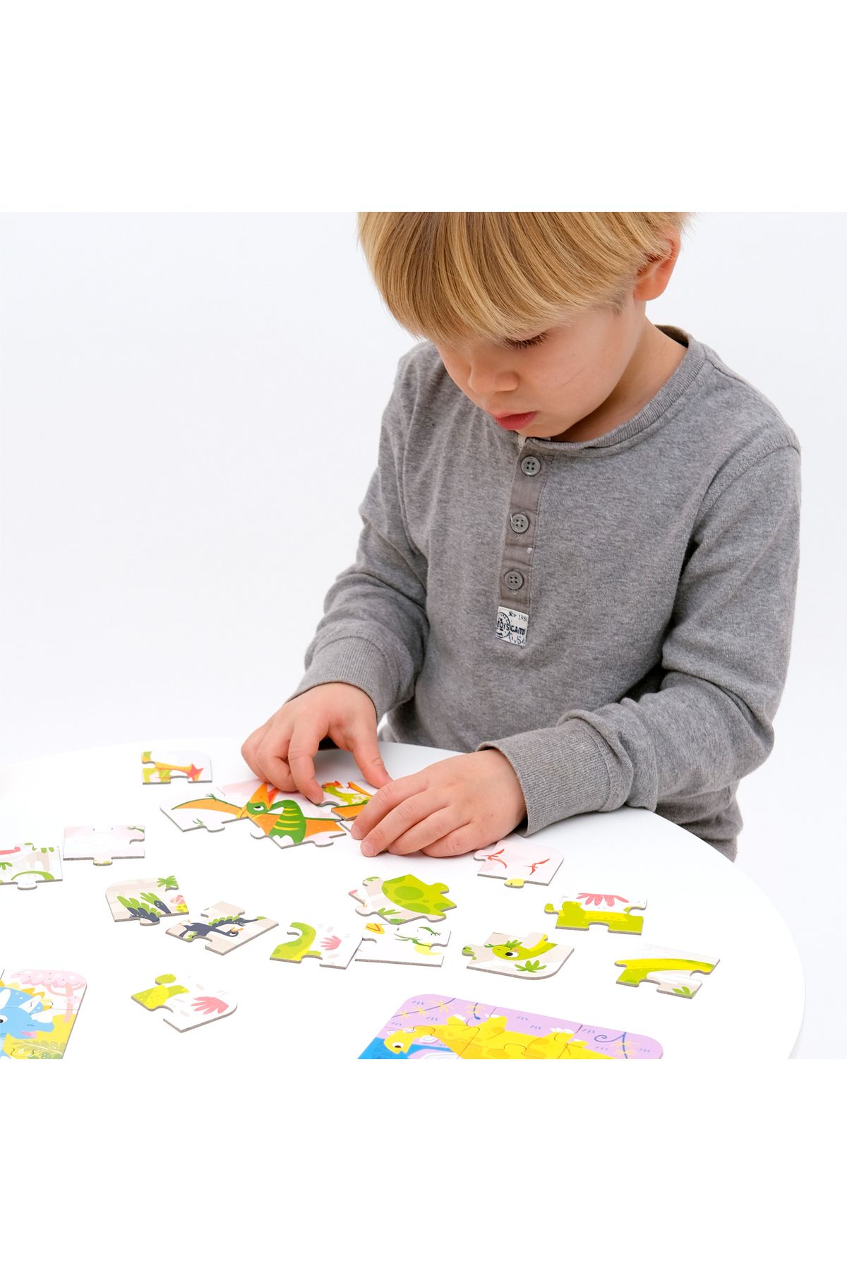 banana-Joc memorie tip puzzle Banana Panda, On the Go Puzzle Dinosauri, 5 puzzle-uri 9 piese 3