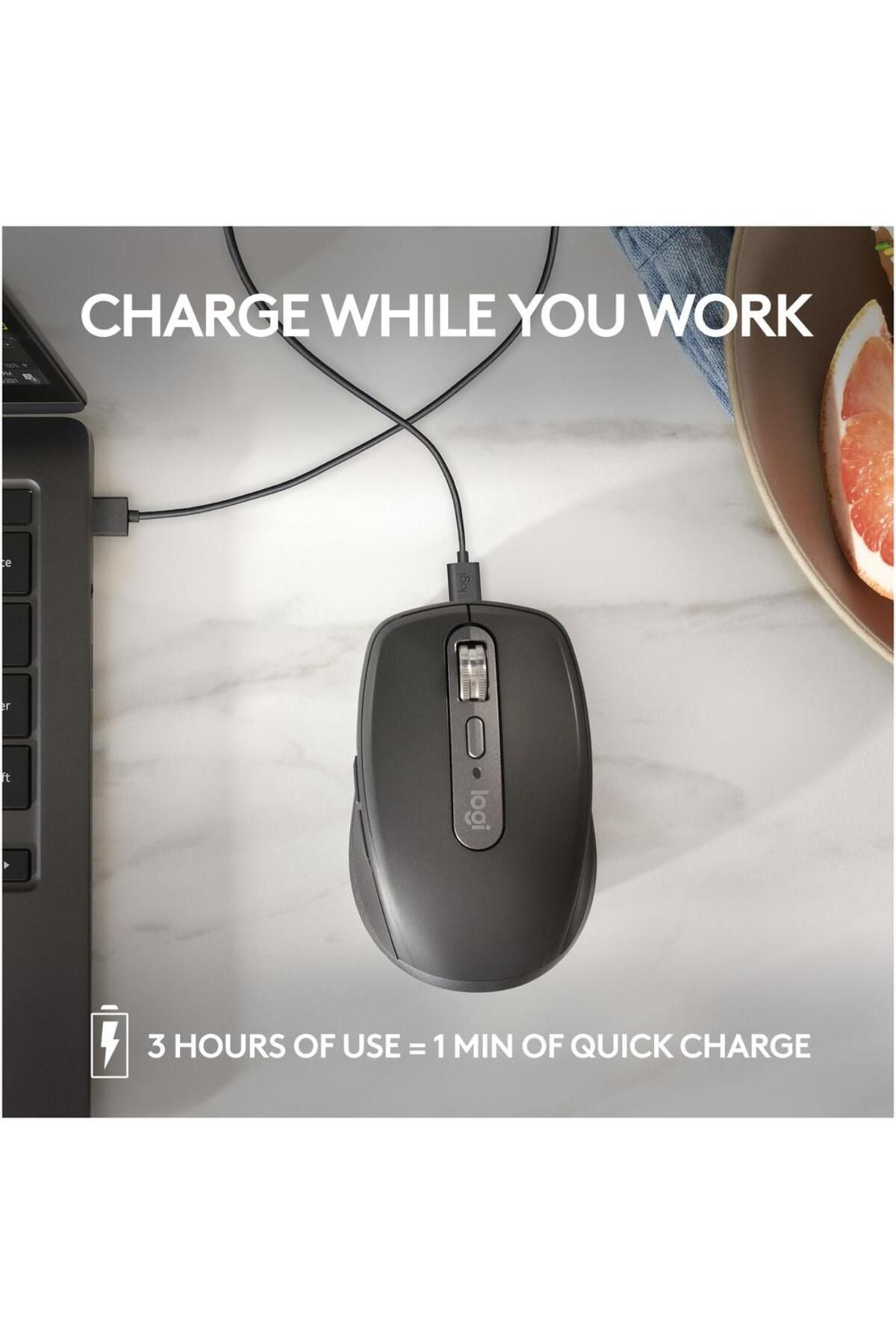 logitech-Mouse wireless Logitech MX Anywhere 3S, 2.4GHz&Bluetooth, Silent, Scroll MagSpeed, Multidevice 7