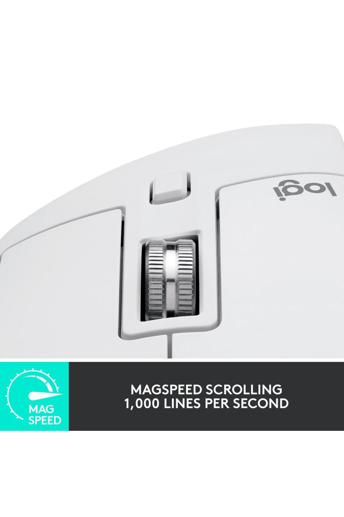 logitech-Mouse Wireless LOGITECH MX Master 3S Performance, 8000 dpi, Silent, USB, Bluetooth (Gri) 4
