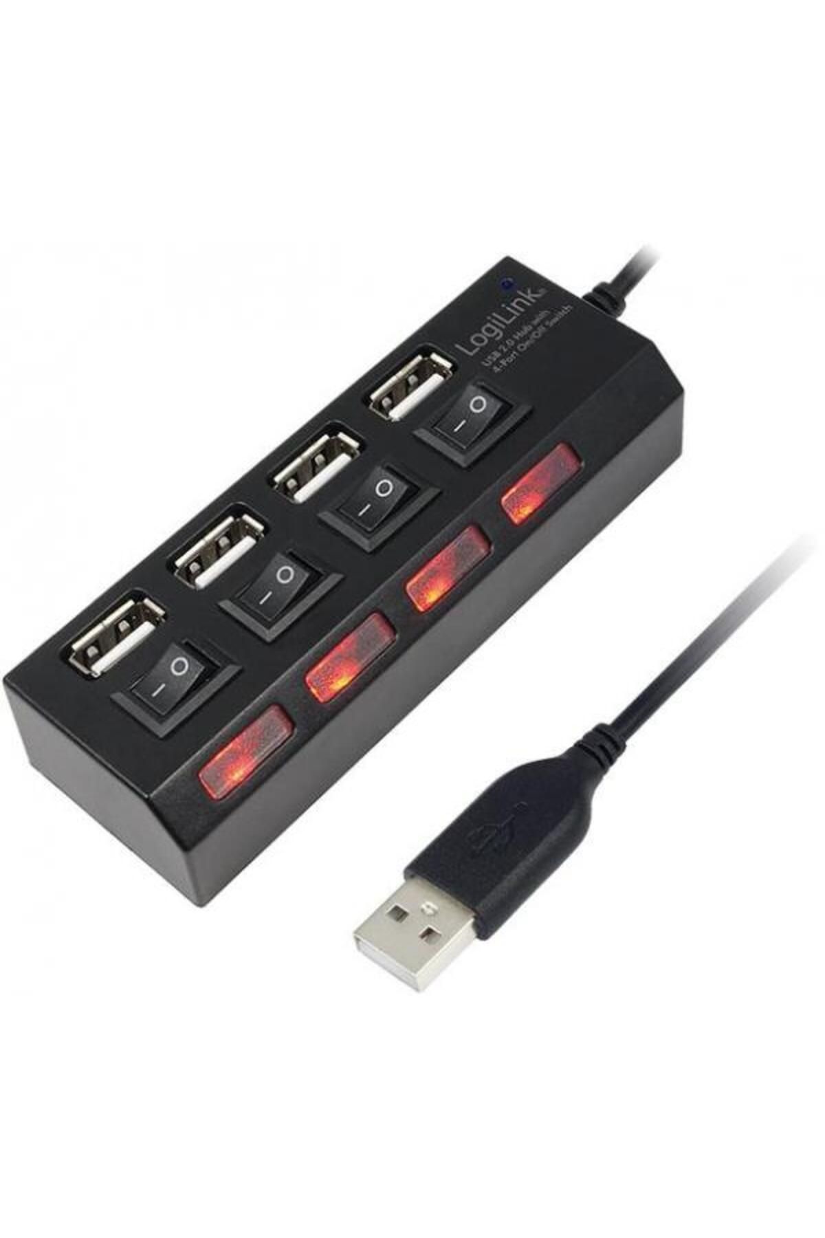 LogiLink-Hub USB LogiLink UA0128, 4xUSB 2.0, switch ON/OFF 1