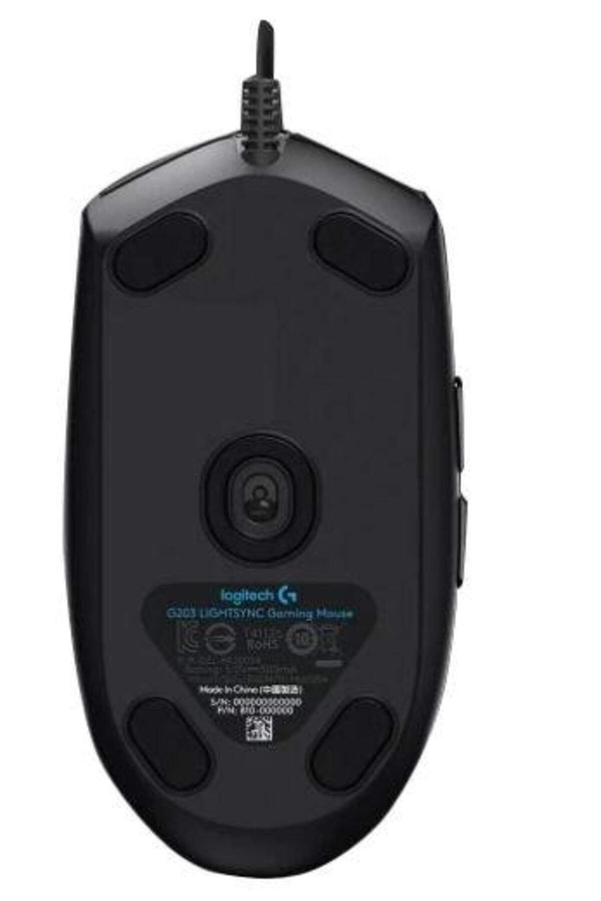 logitech-Mouse Gaming Logitech G203 LightSync, iluminat RGB, USB (Negru) 5