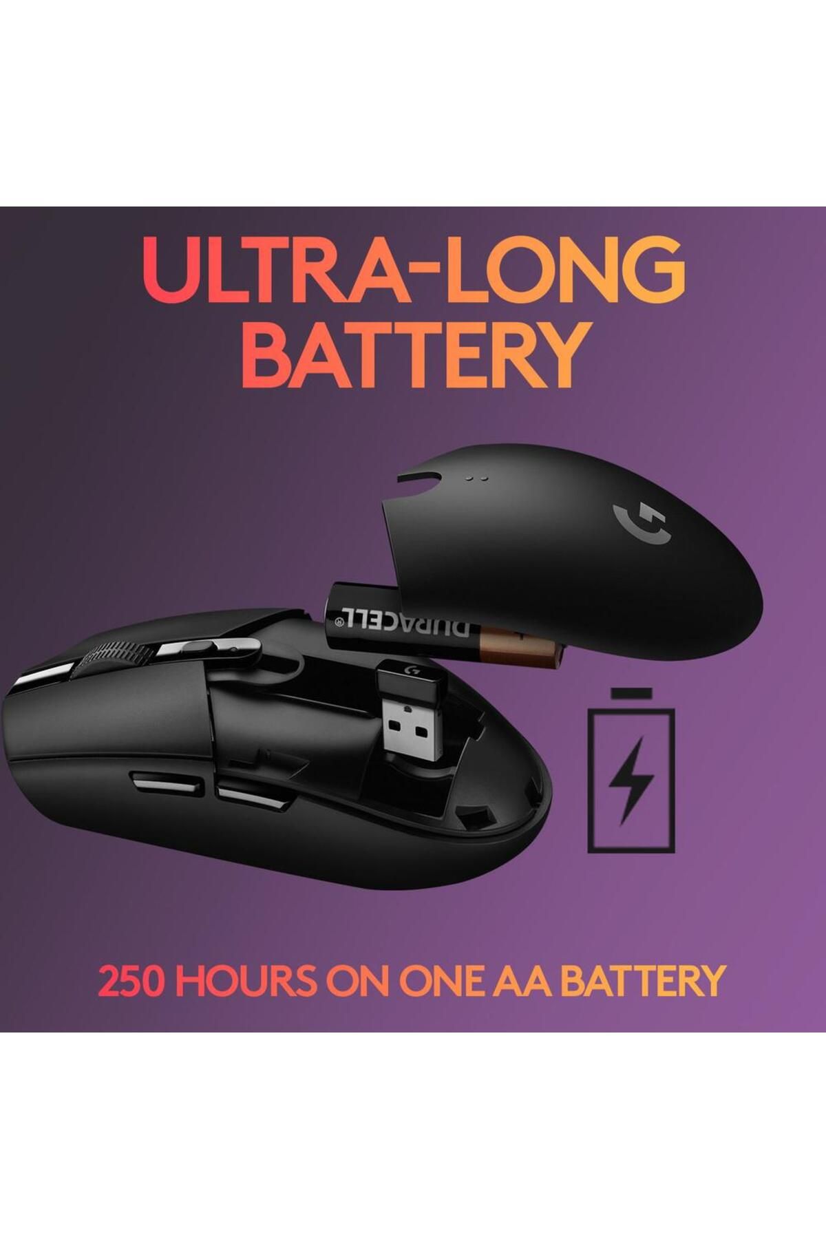 logitech-Mouse pentru jocuri fără fir Logitech G305 Lightspeed, 12K DPI, USB (Negru) 10