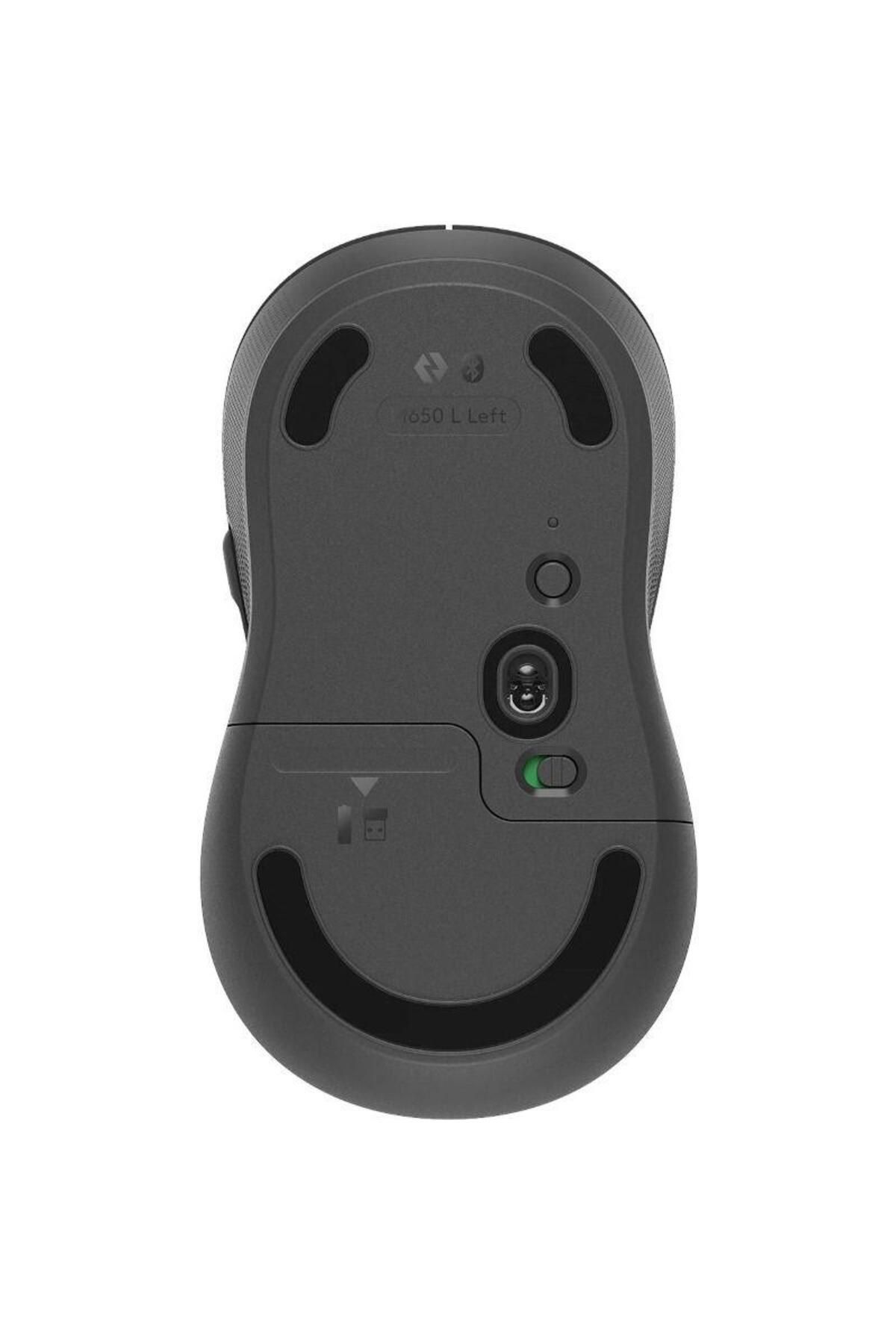 logitech-Logitech Signature M650 L Left Wireless Mouse, Bluetooth/USB, recommended for left-handed users (Gray) 6