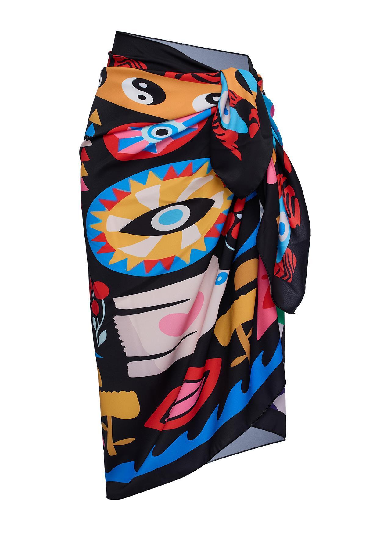 SAILOR moda Hawaii 3 Pareo İç Göstermez