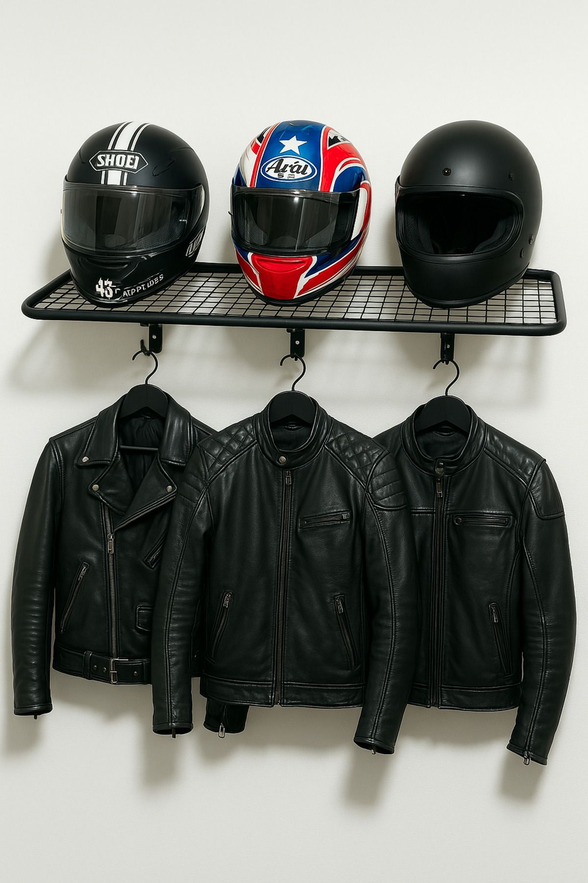 Bee Riders Motosiklet Bisiklet Kask Tutucu Kask Askısı Teçhizat ve Mont Askısı Üçlü