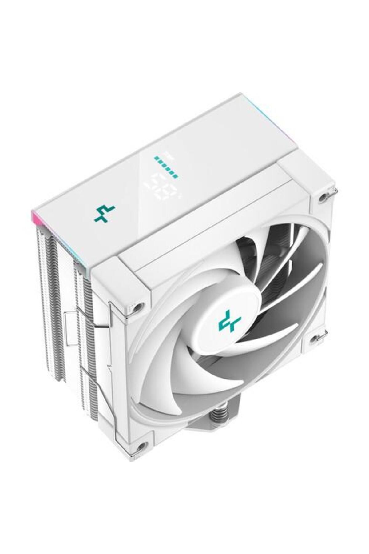 Deep Cool-Deepcool AK400 Digital CPU Cooler, aRGB lighting and LED display, 68.99 CFM (White) 4
