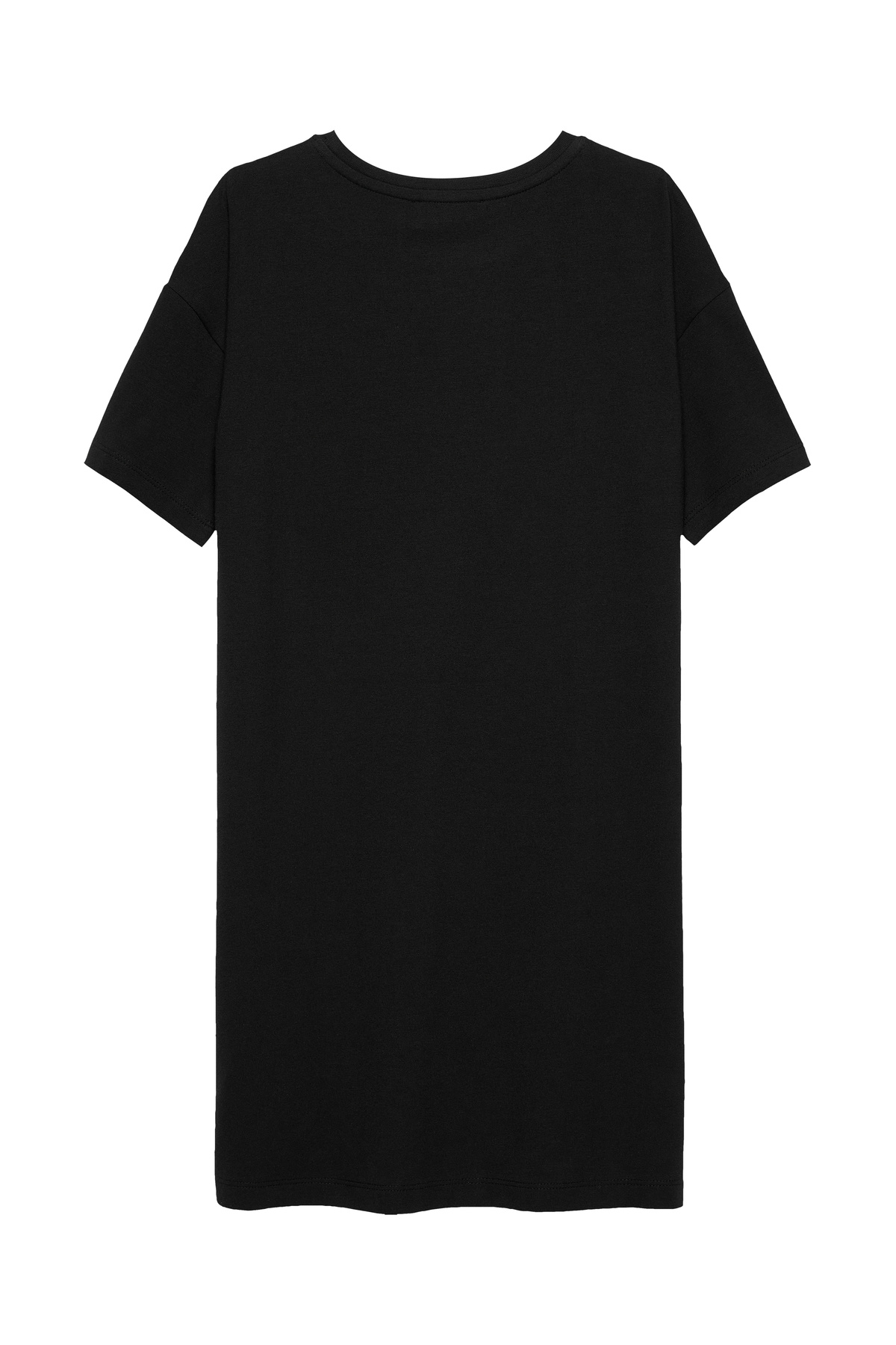 Calvin Klein-Girls Black Script Logo Short Sleeve T-Shirt Dress 5