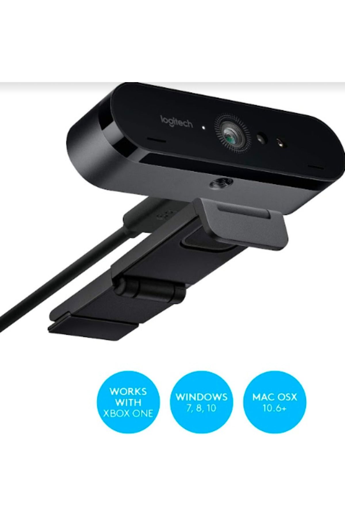 logitech-Cameră Web Logitech BRIO Stream, Ultra HD 4K (Negru) 10