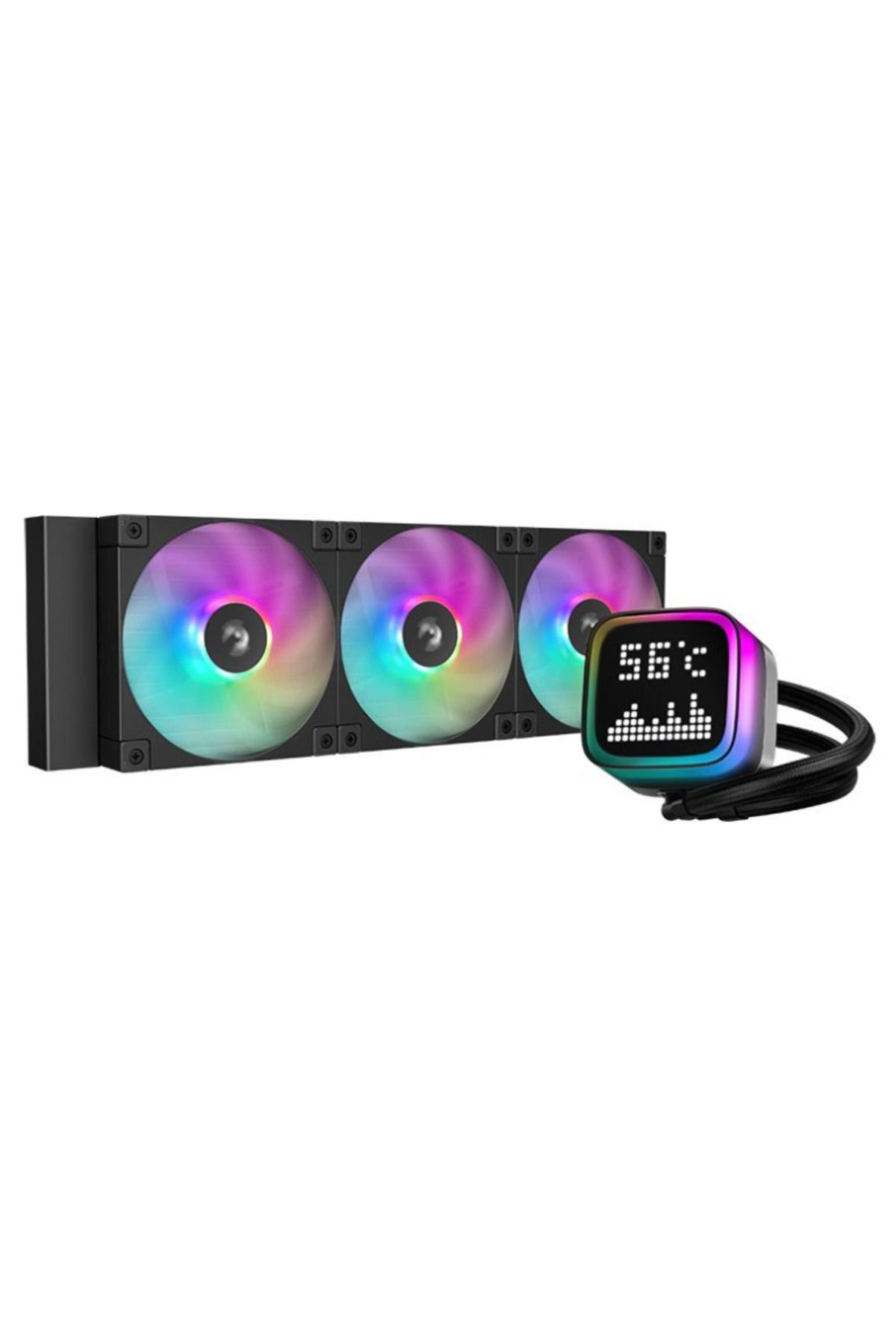 Deep Cool-Cooler CPU Deepcool LP360 ARGB (Negru) 1
