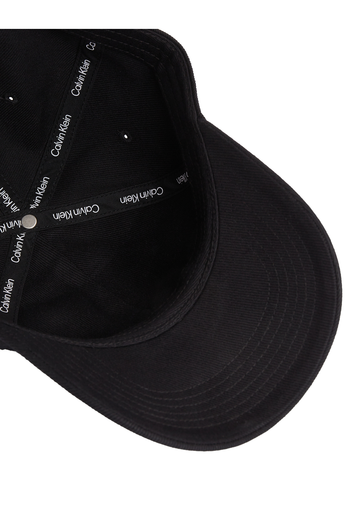 Calvin Klein-Calvin Klein Men Black Monogram Embroidery Cap 3