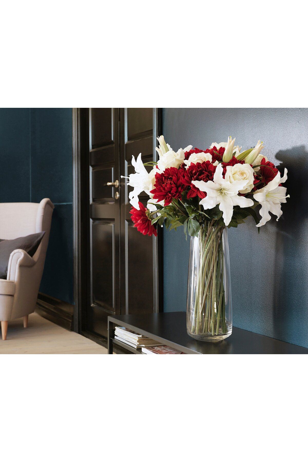 IKEA-SMYCKA Artificial Lily Flower White, 85 cm | IKEA | Realistic & Bendable Stem 3