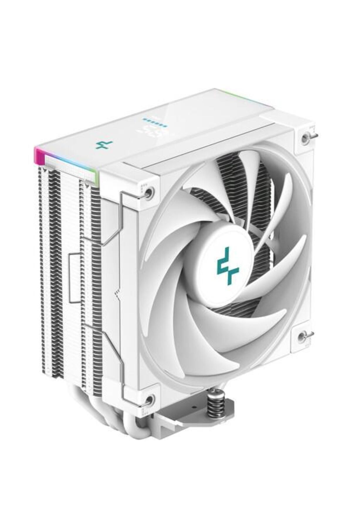 Deep Cool-Deepcool AK400 Digital CPU Cooler, aRGB lighting and LED display, 68.99 CFM (White) 1
