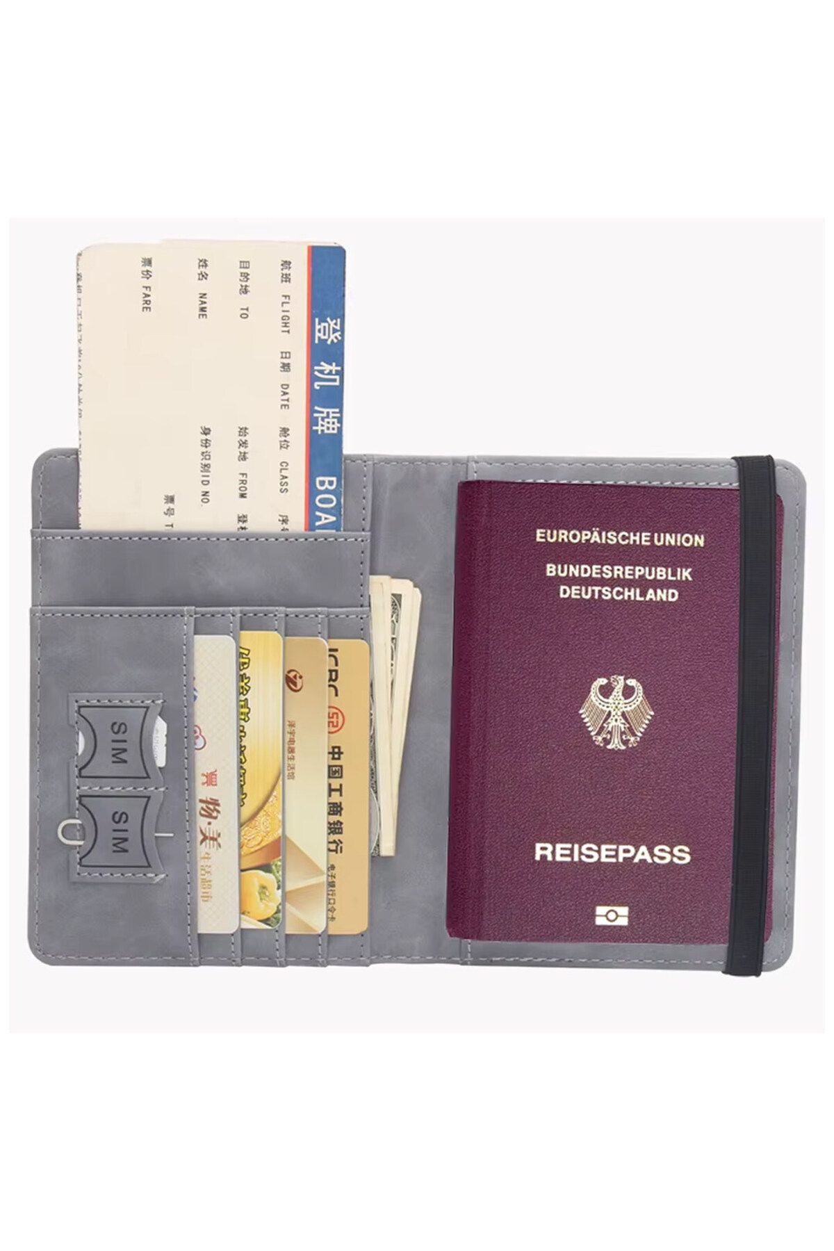 Modafiks-Germany Clamshell Faux Leather Passport Case Wallet (Rfid Blocker) (5122) 3