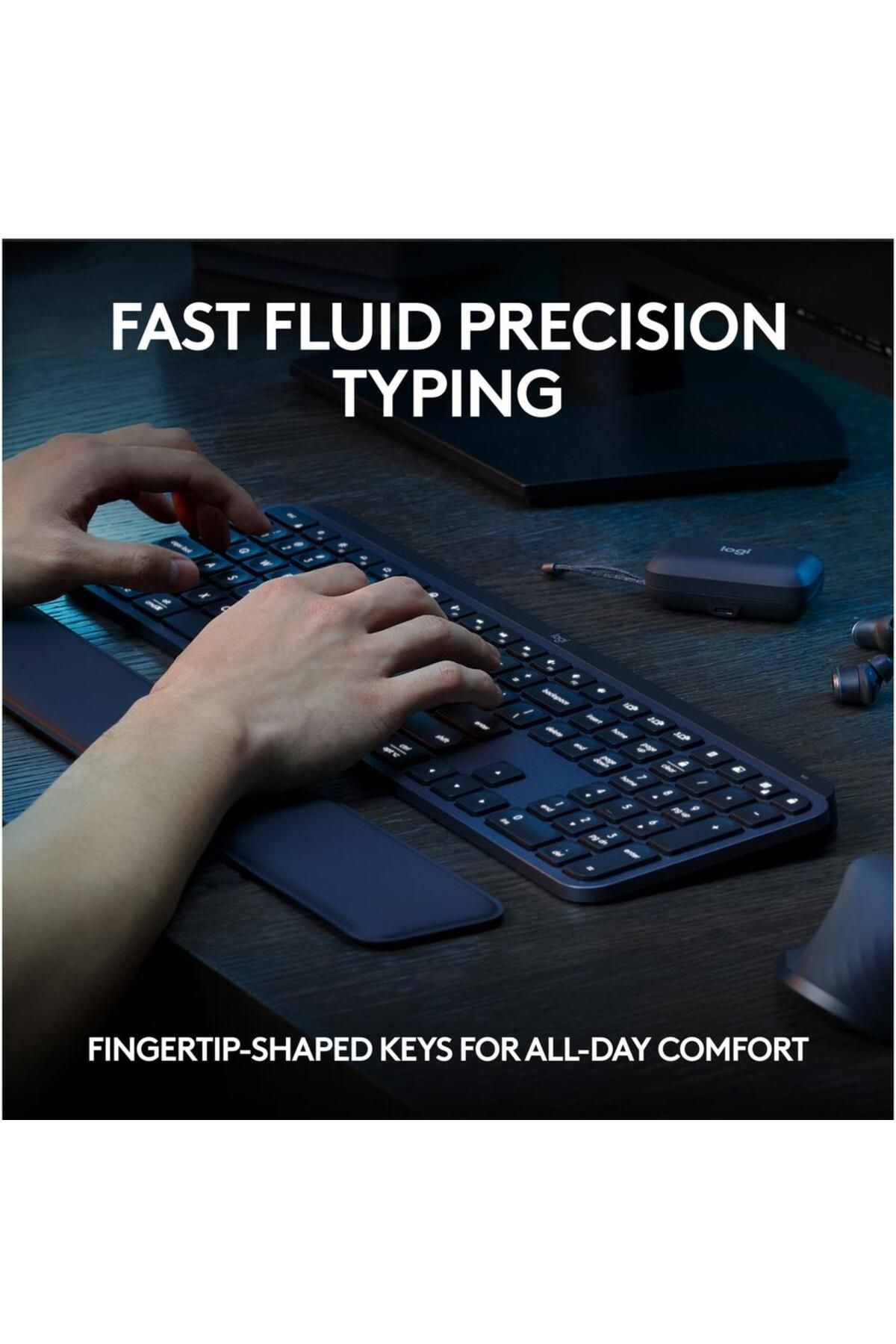 logitech-Tastatura wireless Logitech MX Keys S, Iluminare, Palmrest, 2.4GHz&Bluetooth,USB-C, US INTL layout 5