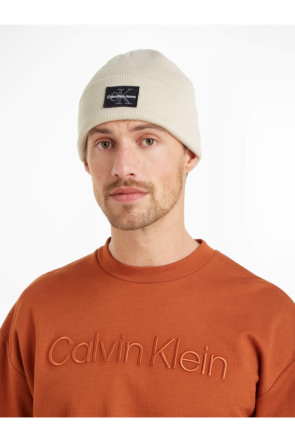 MONO LOGO PATCH BEANIE - 1