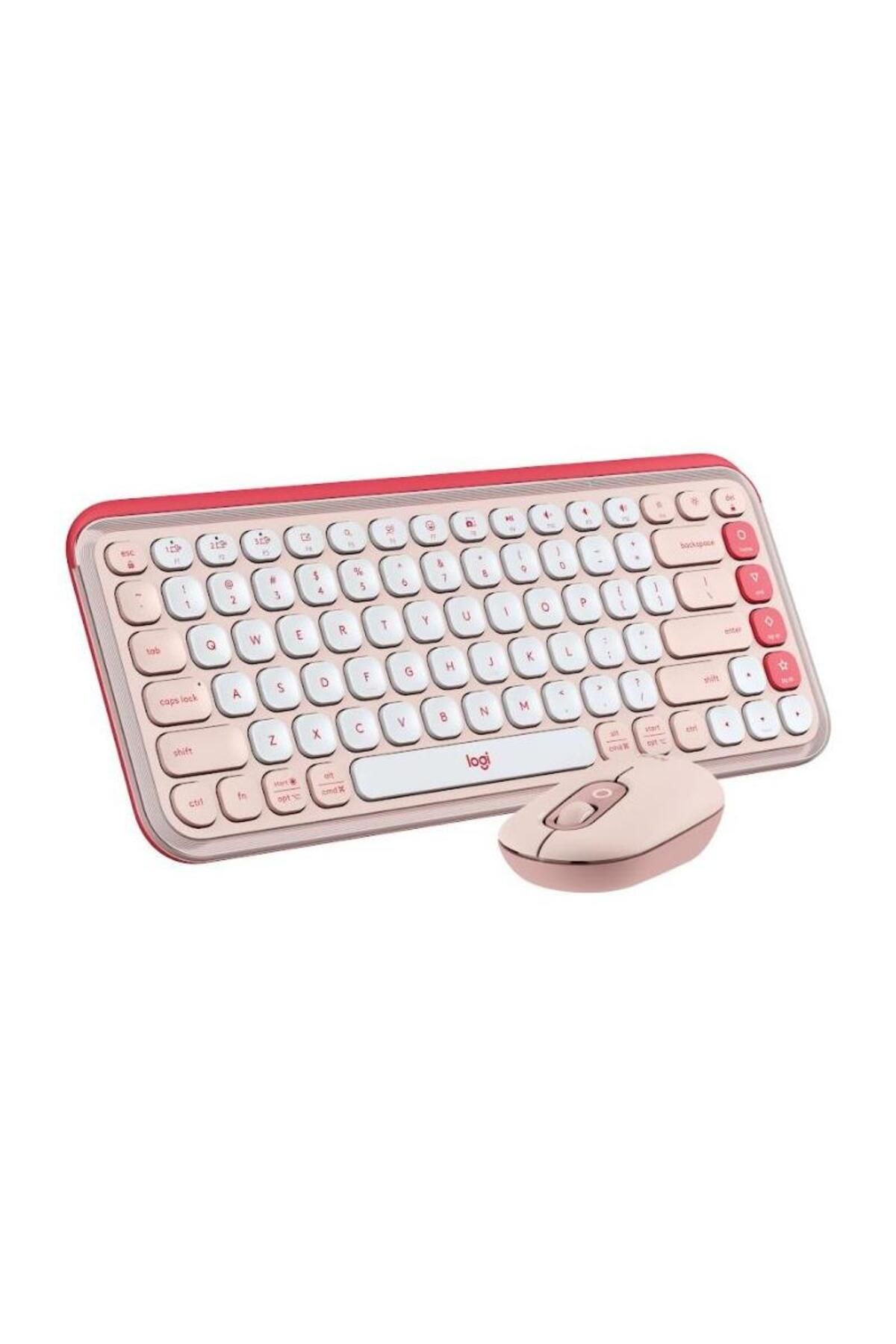 logitech-Kit tastatura si mouse Logitech Pop Icon Combo, Bluetooth, Layout US (Roz) 1