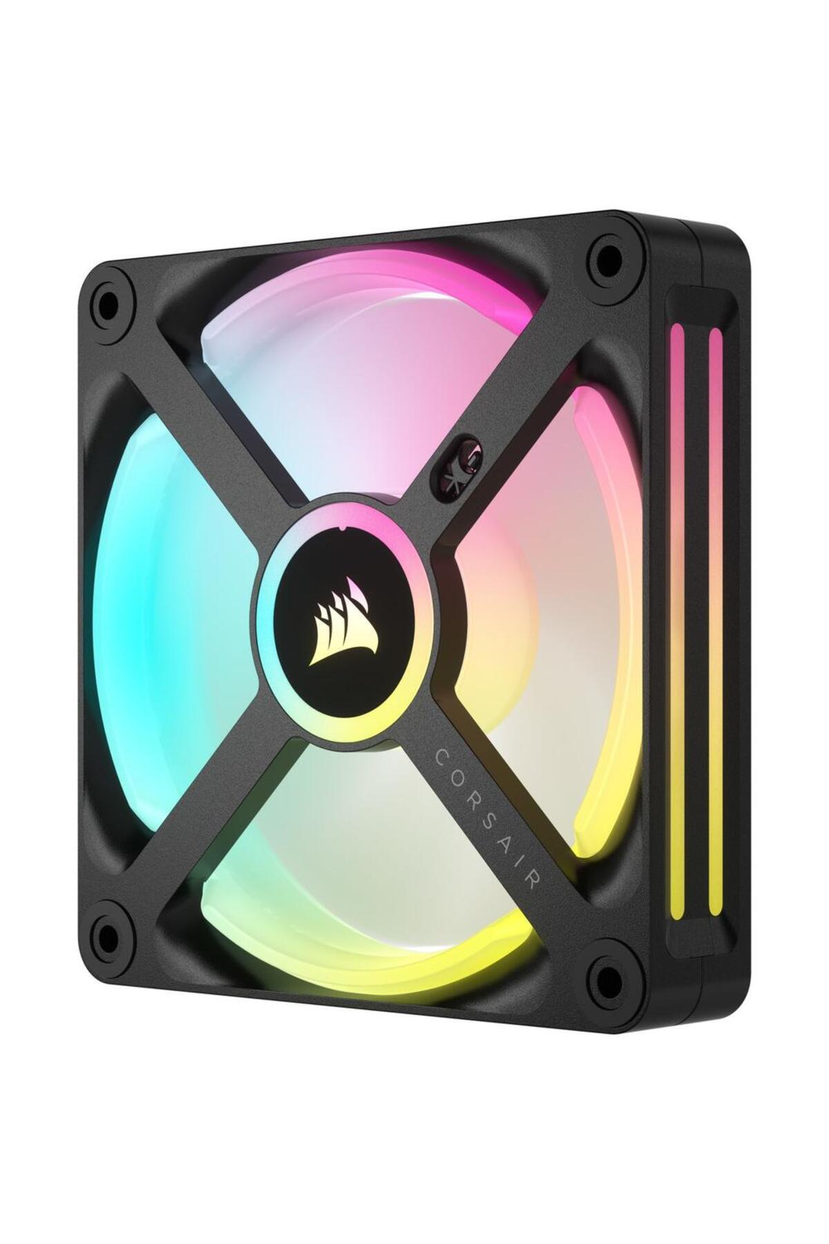 Corsair-Ventilator Corsair iCUE LINK QX120 RGB Magnetic Dome, Starter Kit, 120 mm, Negru 5
