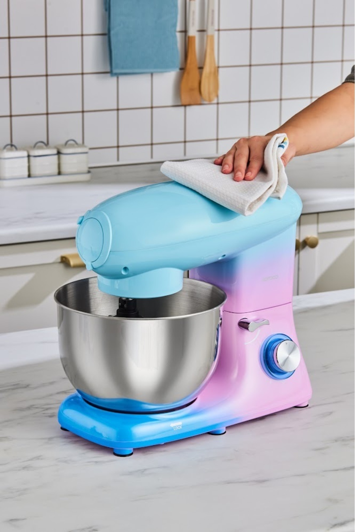 Karaca-1900W Multichef Stand Mixer - 5.5 Lt Minced Meat, Sausage-Sausage, Meatball Apparatus with Inner 7