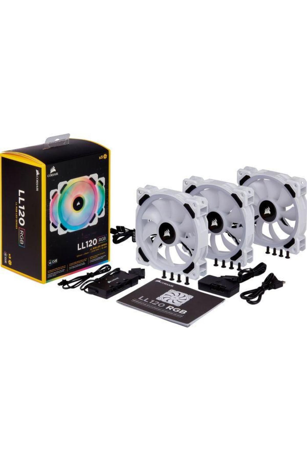 Corsair-Corsair LL120 White RGB LED fans, 3 x 120mm 3