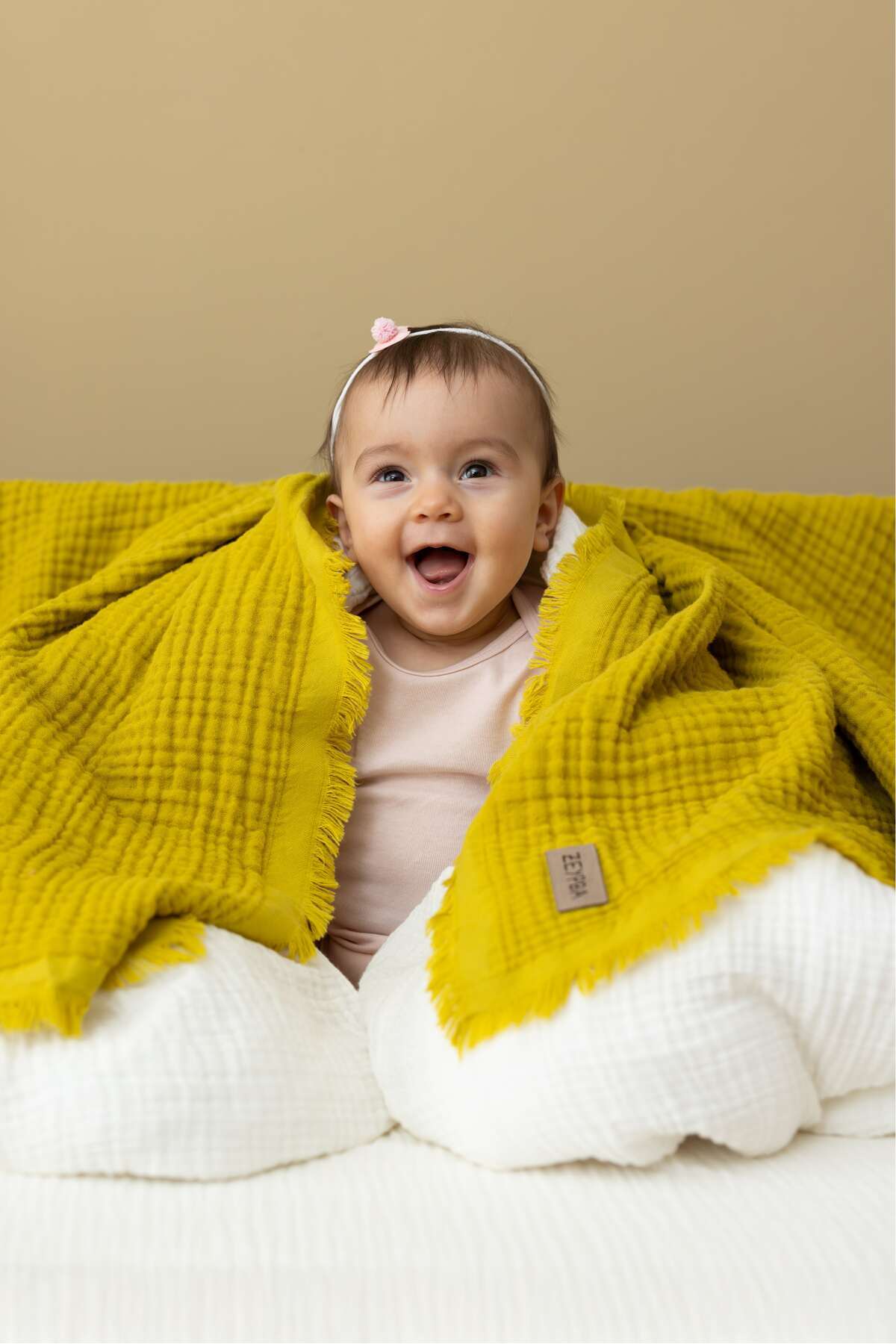 ZEYPBA % 100 Pamuk 4 Katlı Müslin Yağyeşil 110x110 cm (Bebek & Çocuk İçin) fotoğrafı 2 (önizleme)