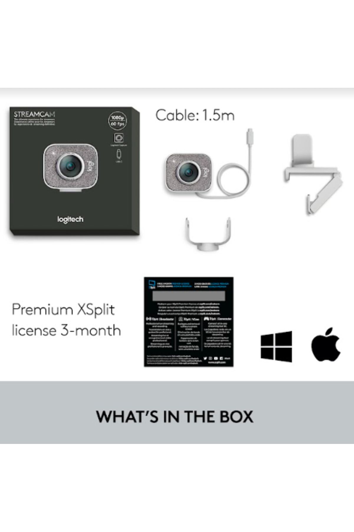 logitech-Camera web Logitech StreamCam, Full HD, unghi de vizualizare 78, autofocus, USB-C (Alb) 13