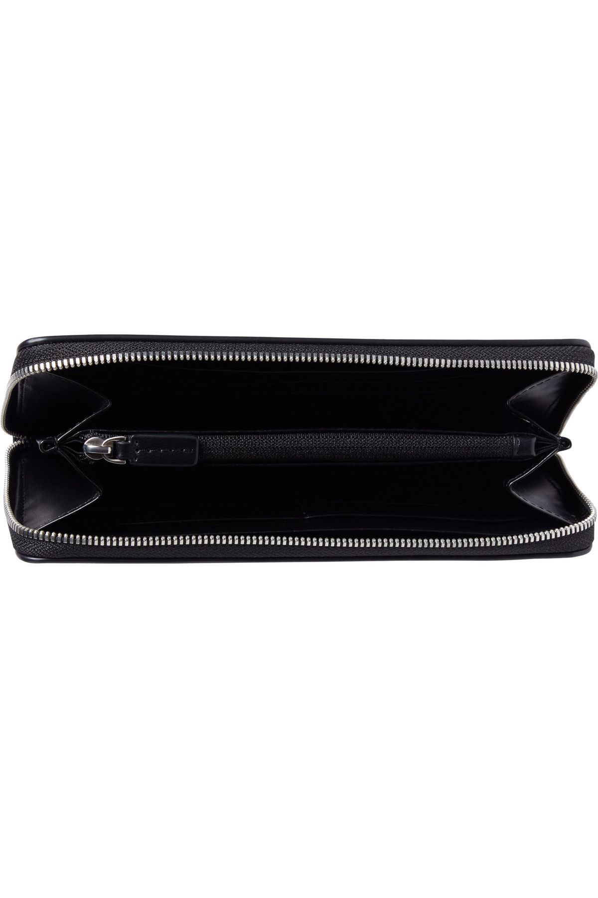 Calvin Klein-Calvin Klein Women Natural Black Ultralight Md Zip Wallet 3