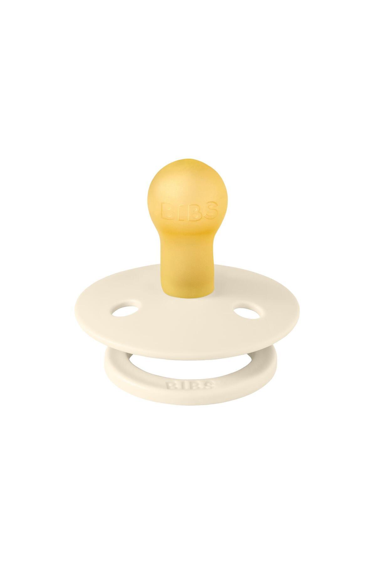 Bibs Studio Colour Block Kauçuk Emzik- Ivory/steel 0-6 Ay fotoğrafı 2 (önizleme)