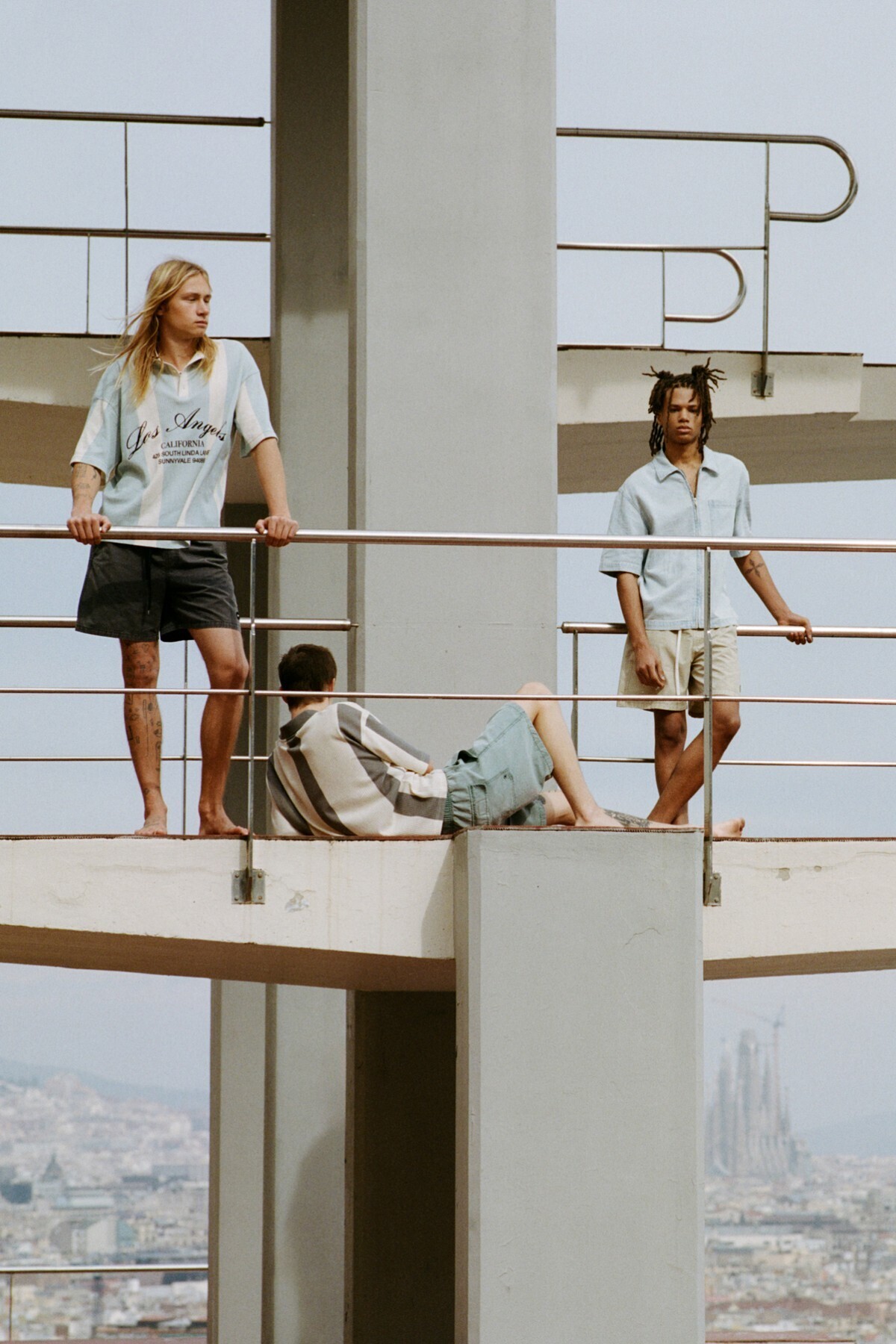 پول اند بیر شورت شنا رنگ شده STWD