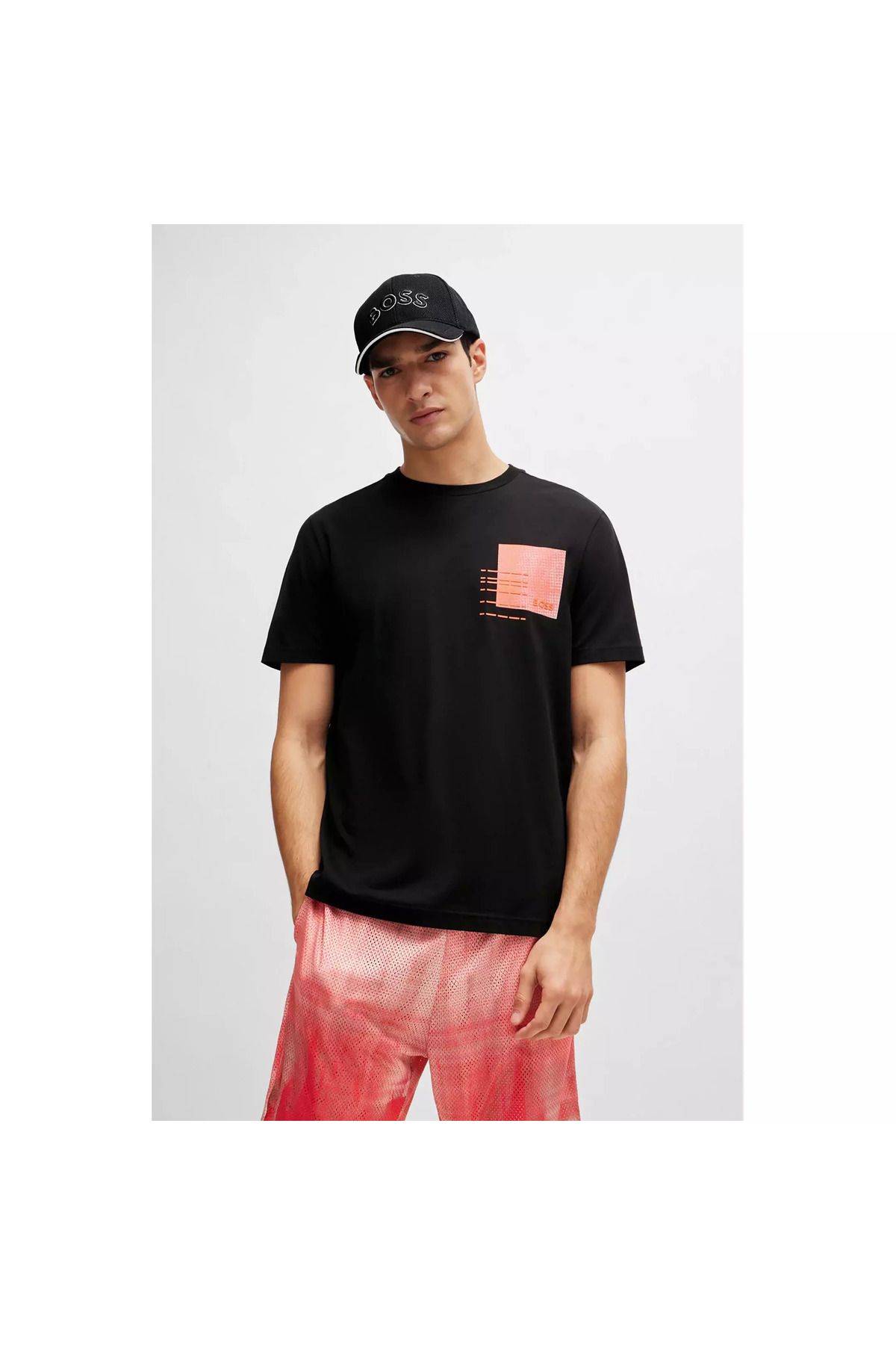 کلاه ورزشی مردانه رئیس آقایان کتبی قابل تنظیم PIKE FABRIC مشکی SPORT HAT 50492737 001 BOSS