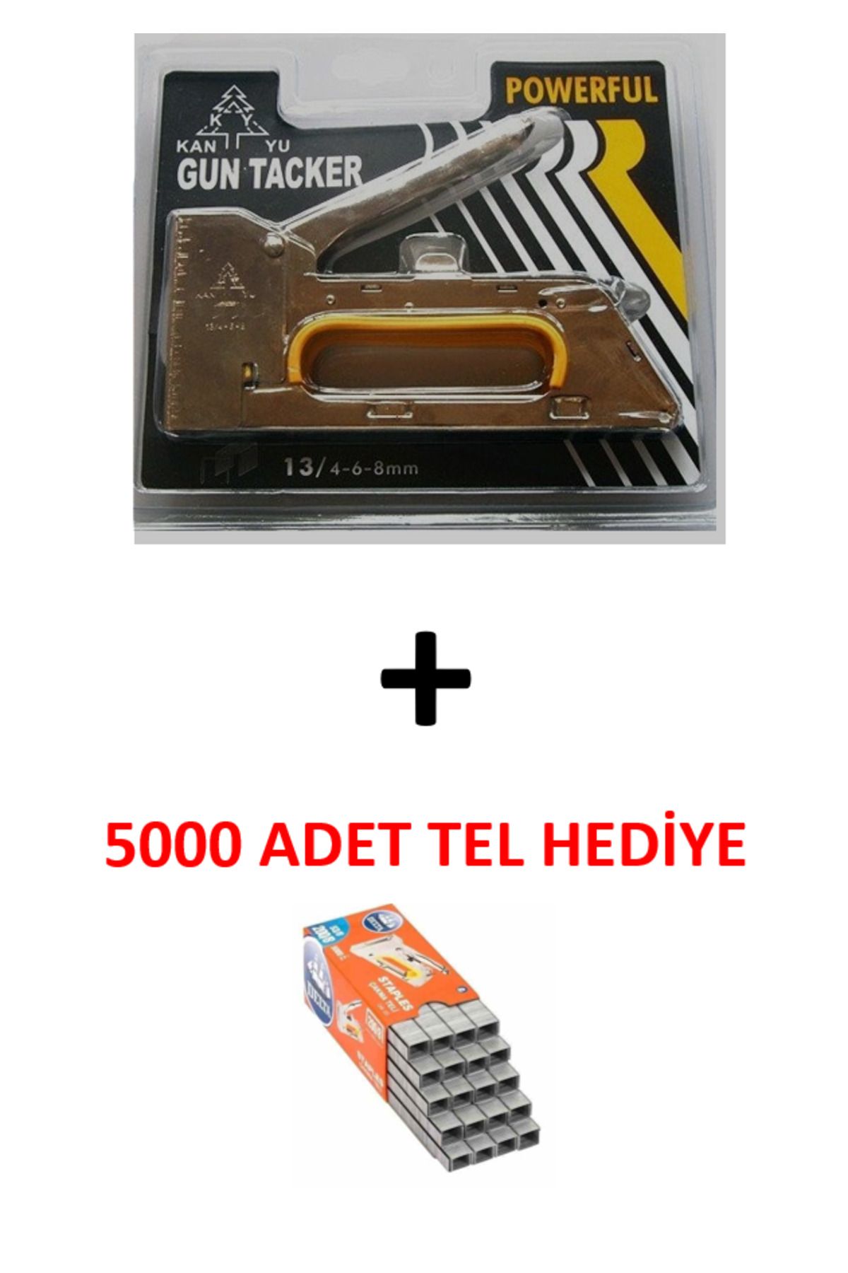 Altun Zımba Makinesi Tabancası 5000 Adet Tel Hediyeli