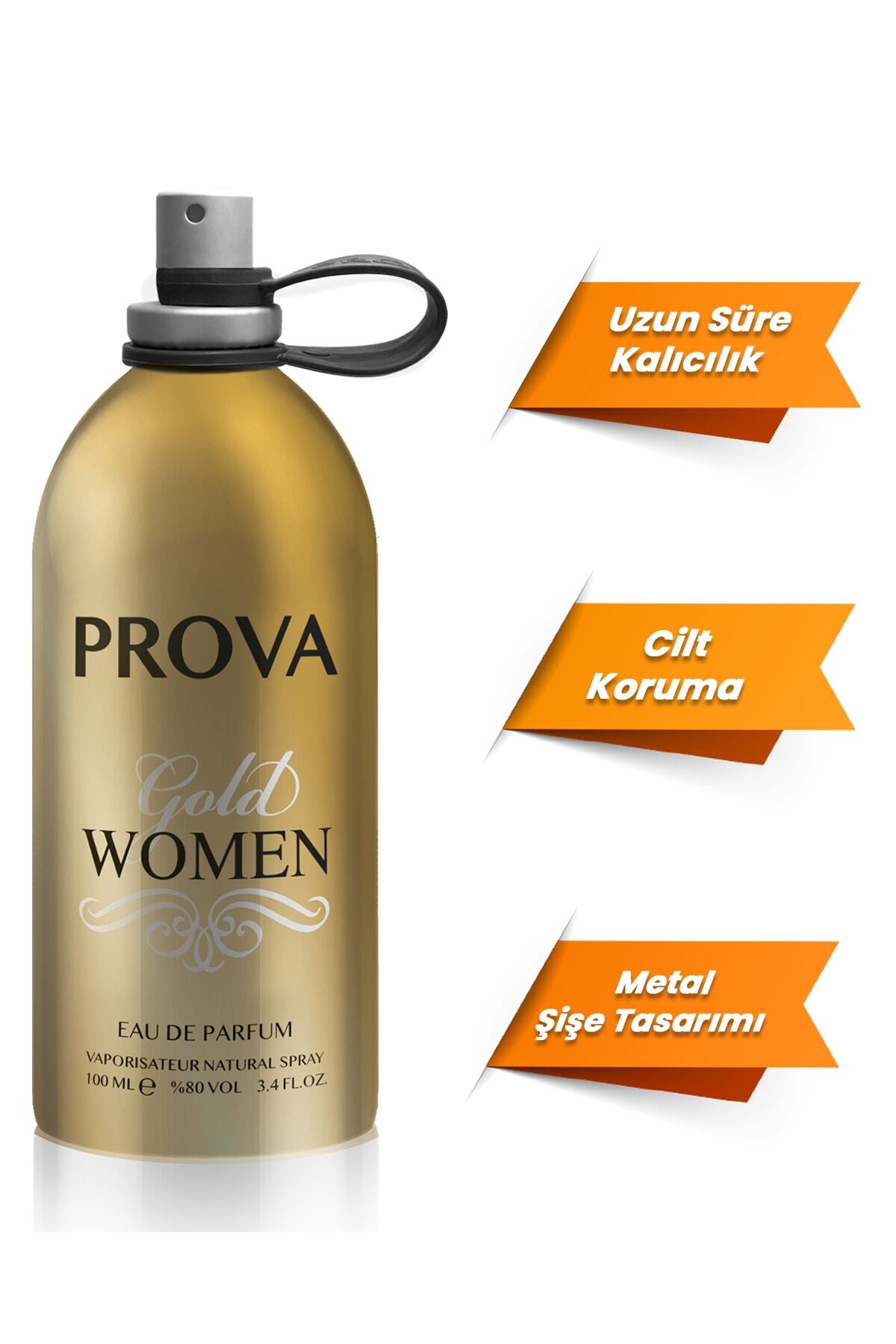 Gold Women ve Gold Men Kadın ve Erkek Parfüm EDP 2 x100 ml — PRO8696601118125EDP — تصویر 6 از 9