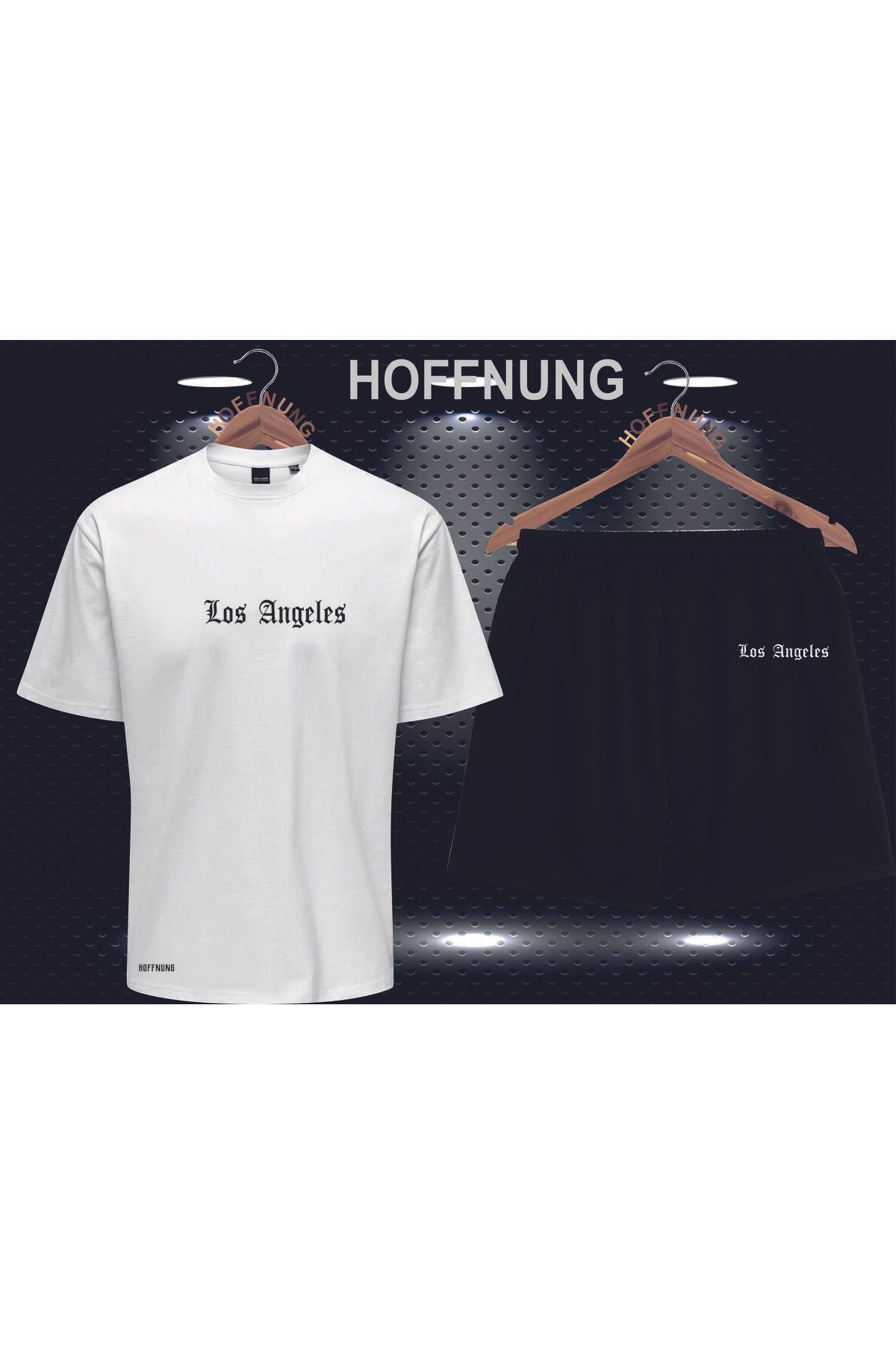 HOFFNUNG Full Shorts Los Angeles Unisex Alt Üst Takımı