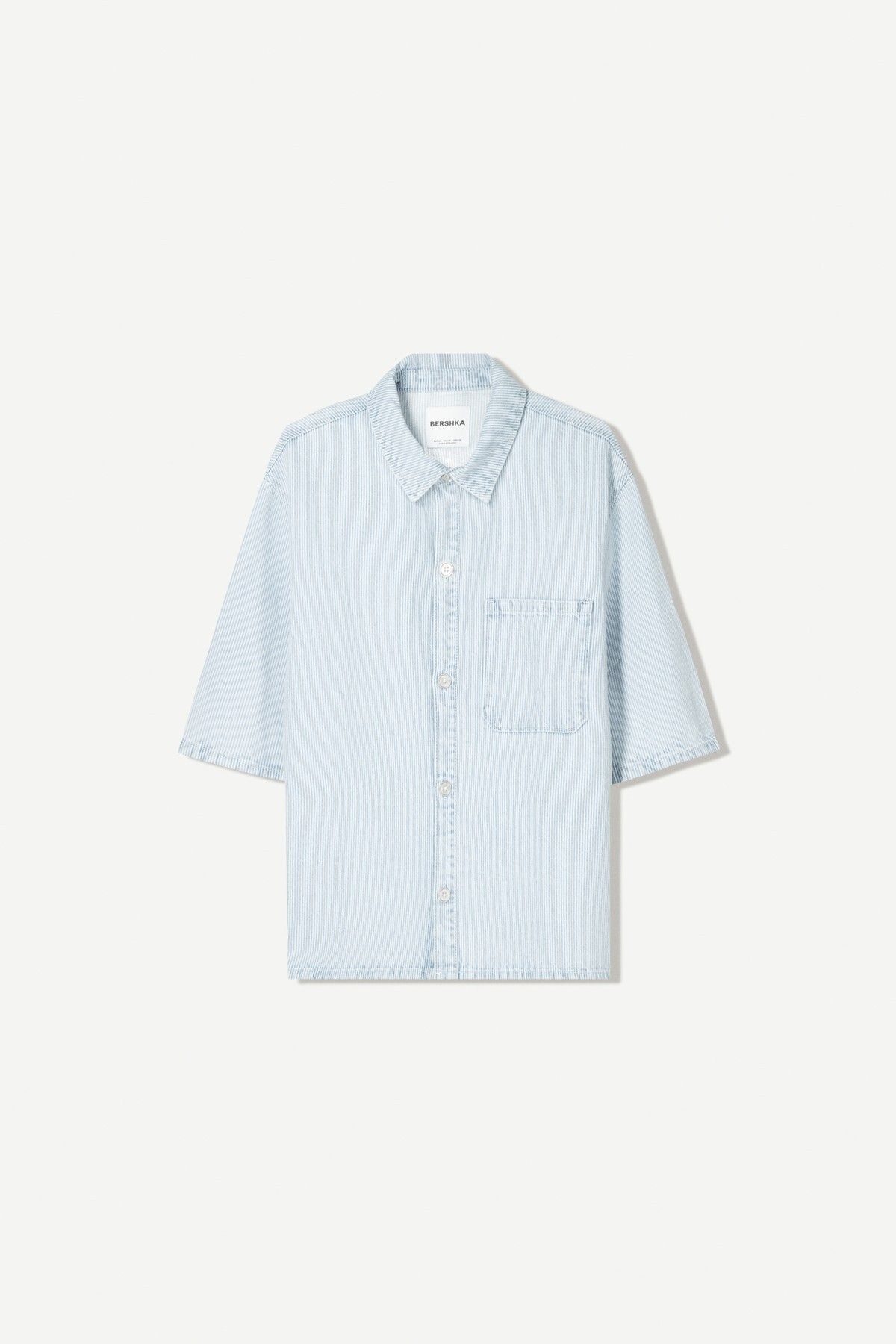 Bershka-Short sleeve denim shirt 2