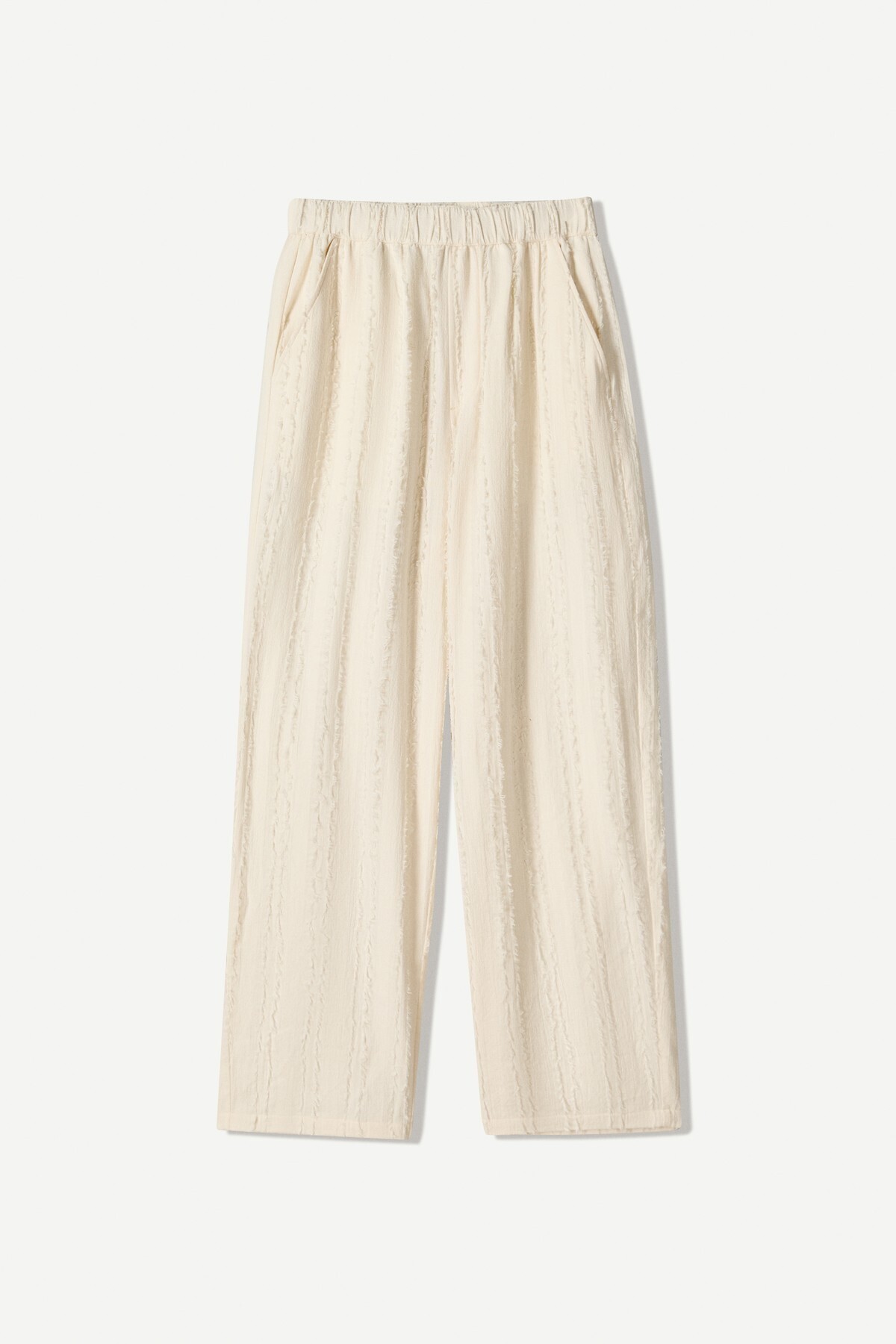 Bershka-Textured wide-leg trousers 2