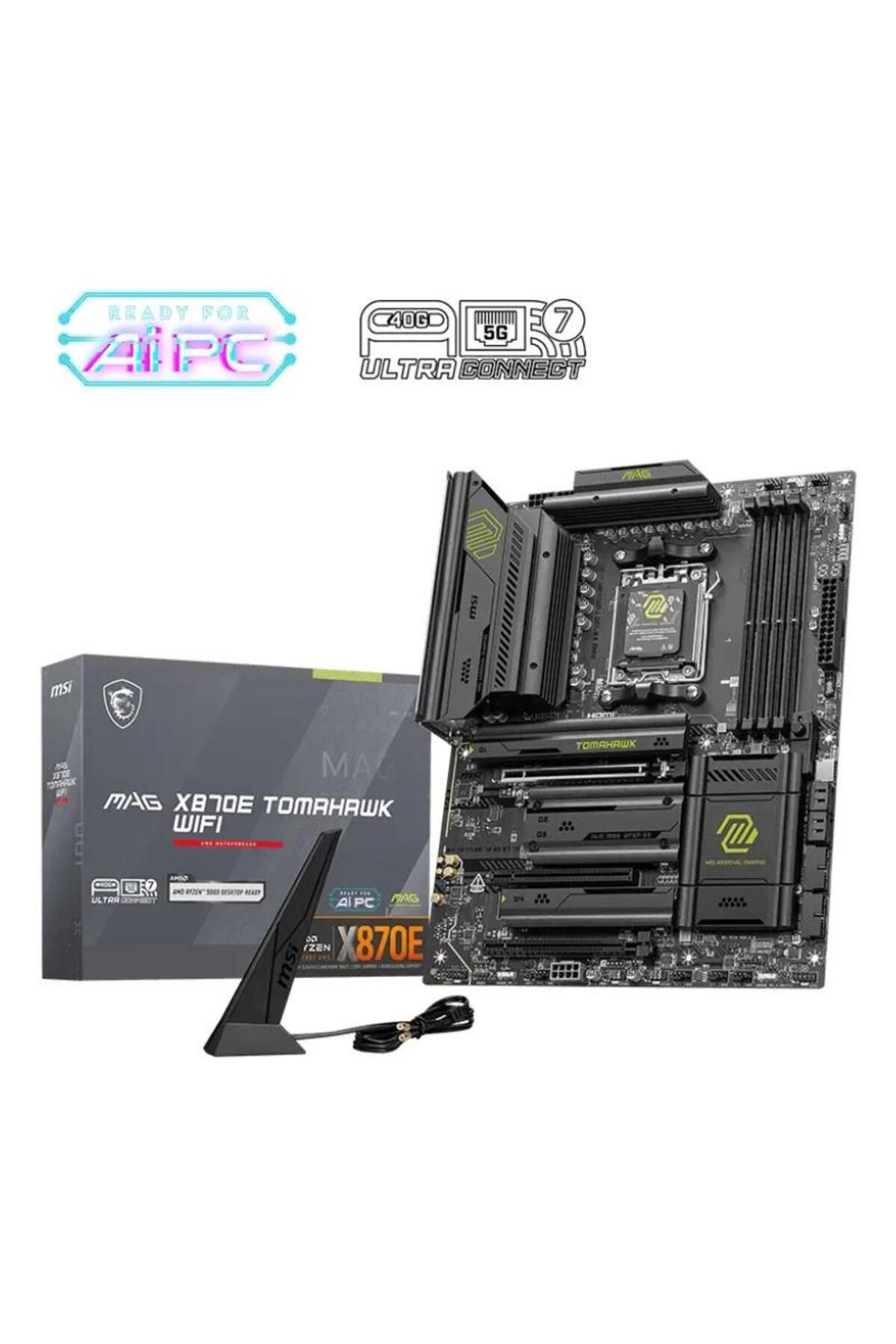 MSI-Placa de baza MSI MAG X870E TOMAHAWK WIFI, AMD X870E, AM5, ATX, DDR5 5
