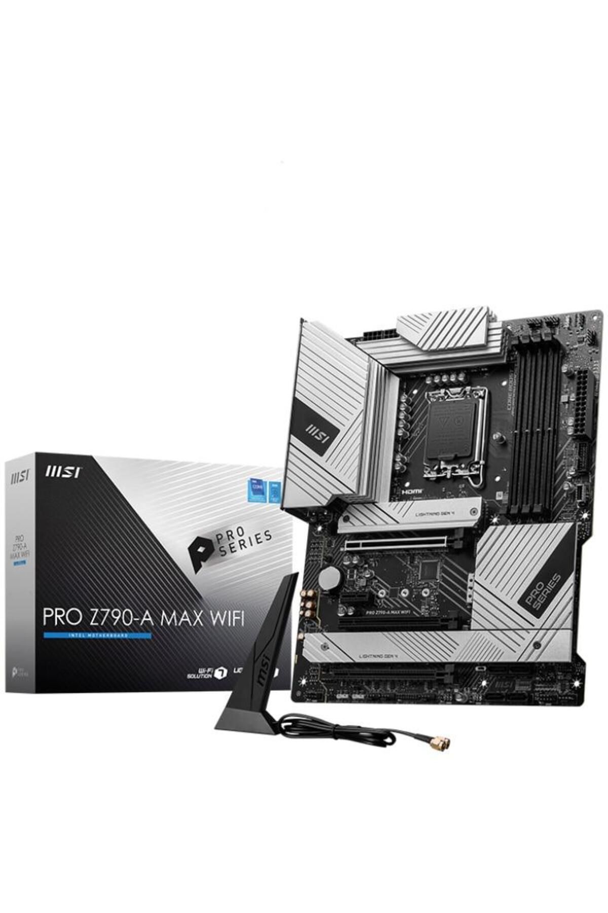 MSI-Placa de baza MSI PRO Z790-A MAX WIFI DDR5, Socket 1700, 14th Gen CPU, WIFI 7 2