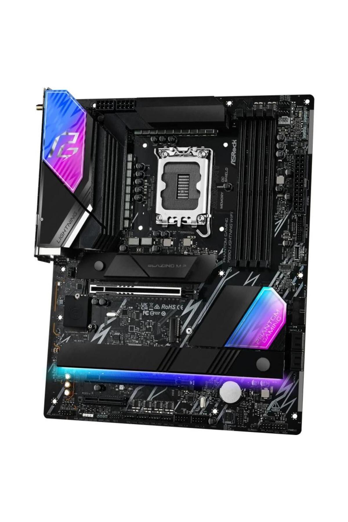 ASROCK-Placa de baza ASRock PHANTOM GAMING Z890 LIGHTNING WIFI, DDR5, ATX, LGA 1851, Intel Z890 4