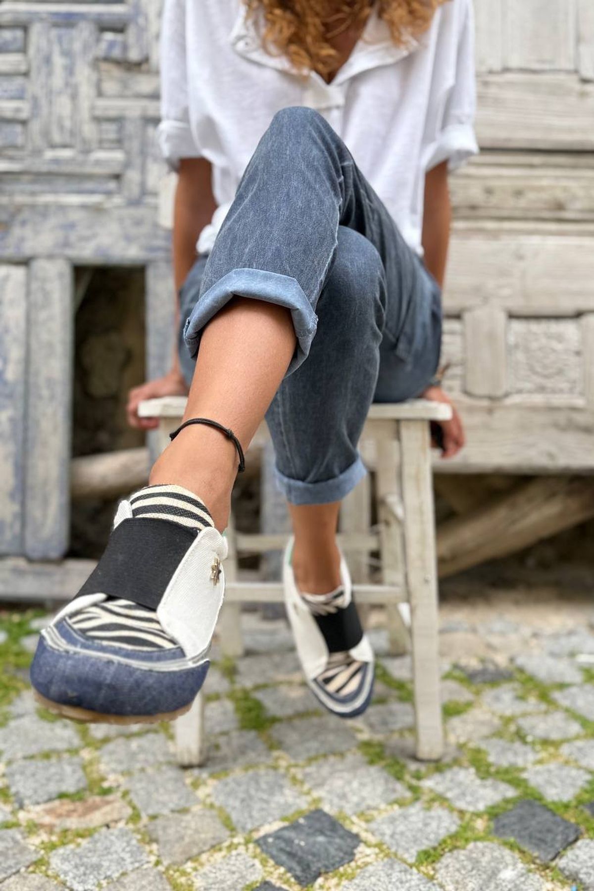 Güneşkızı-Guki35 Women's Black White Daily Comfortable Vegan Faith Sneaker 6