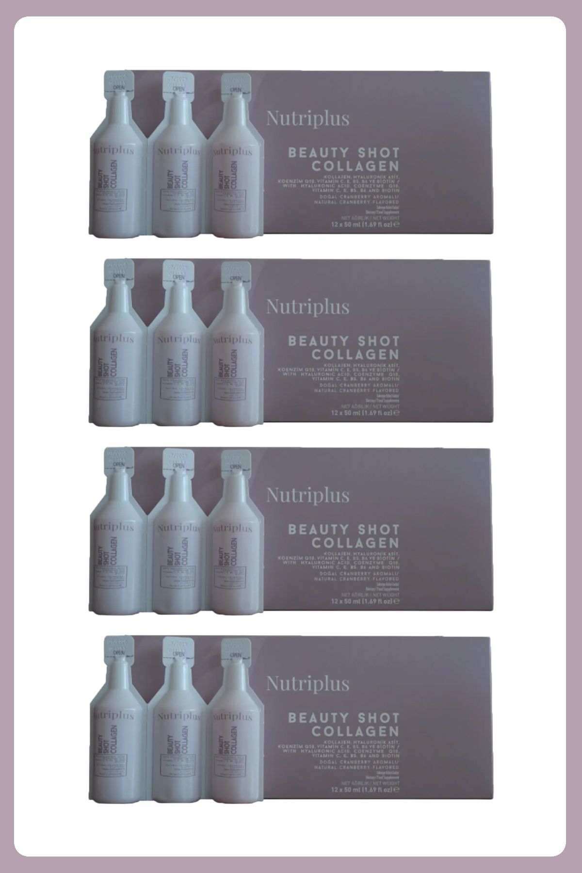 Farmasi Nutriplus Beauty Shot Collagen 12 li Flakon - 4 Adet