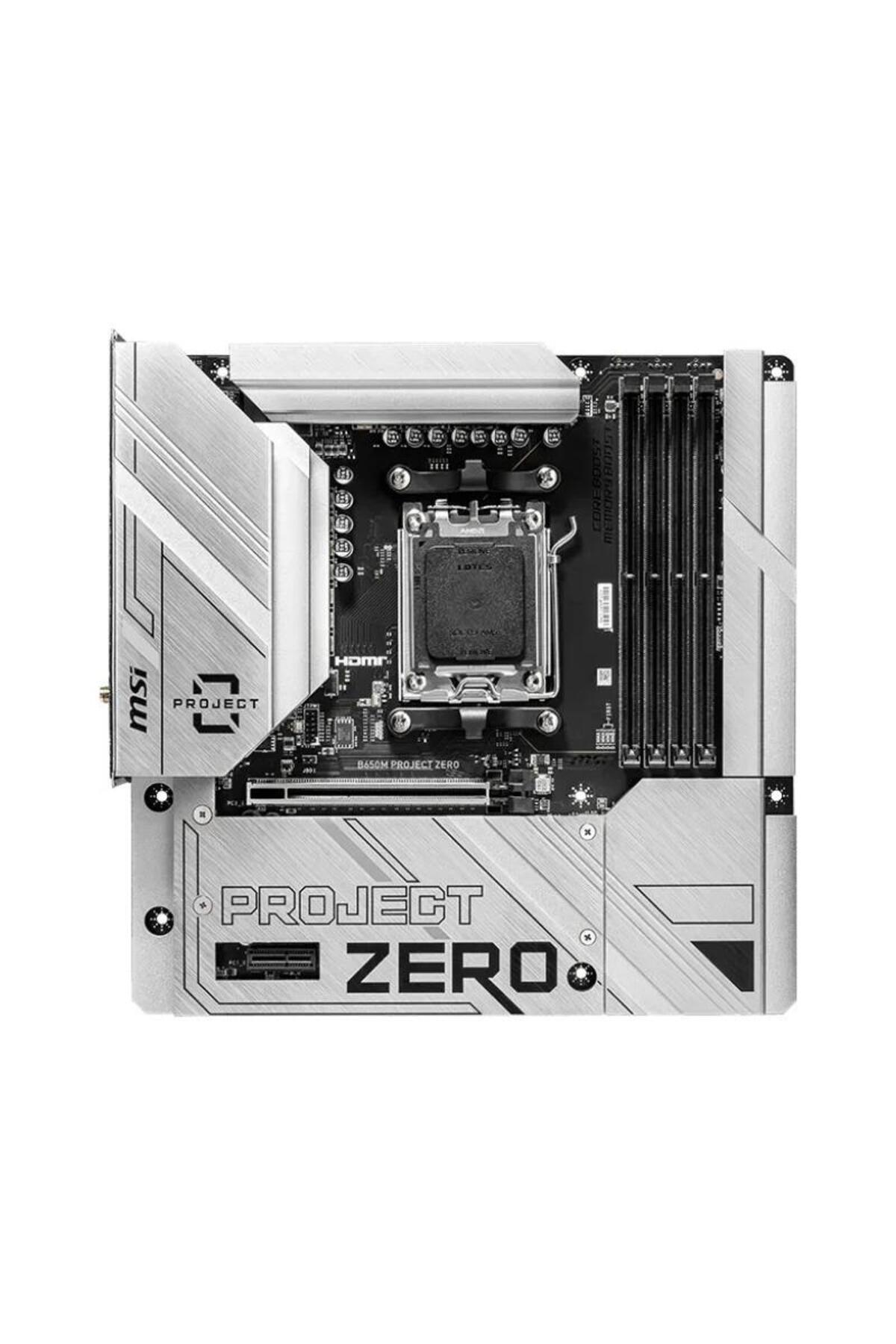 MSI-Placa de baza MSI B650M PROJECT ZERO, AM5, AMD B650, mATX 1