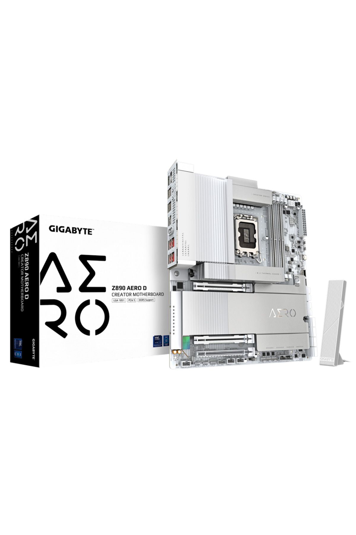Gigabyte-Placa de baza GIGABYTE Z890 AERO D, DDR5, eATX, LGA 1851, Intel Z890 1