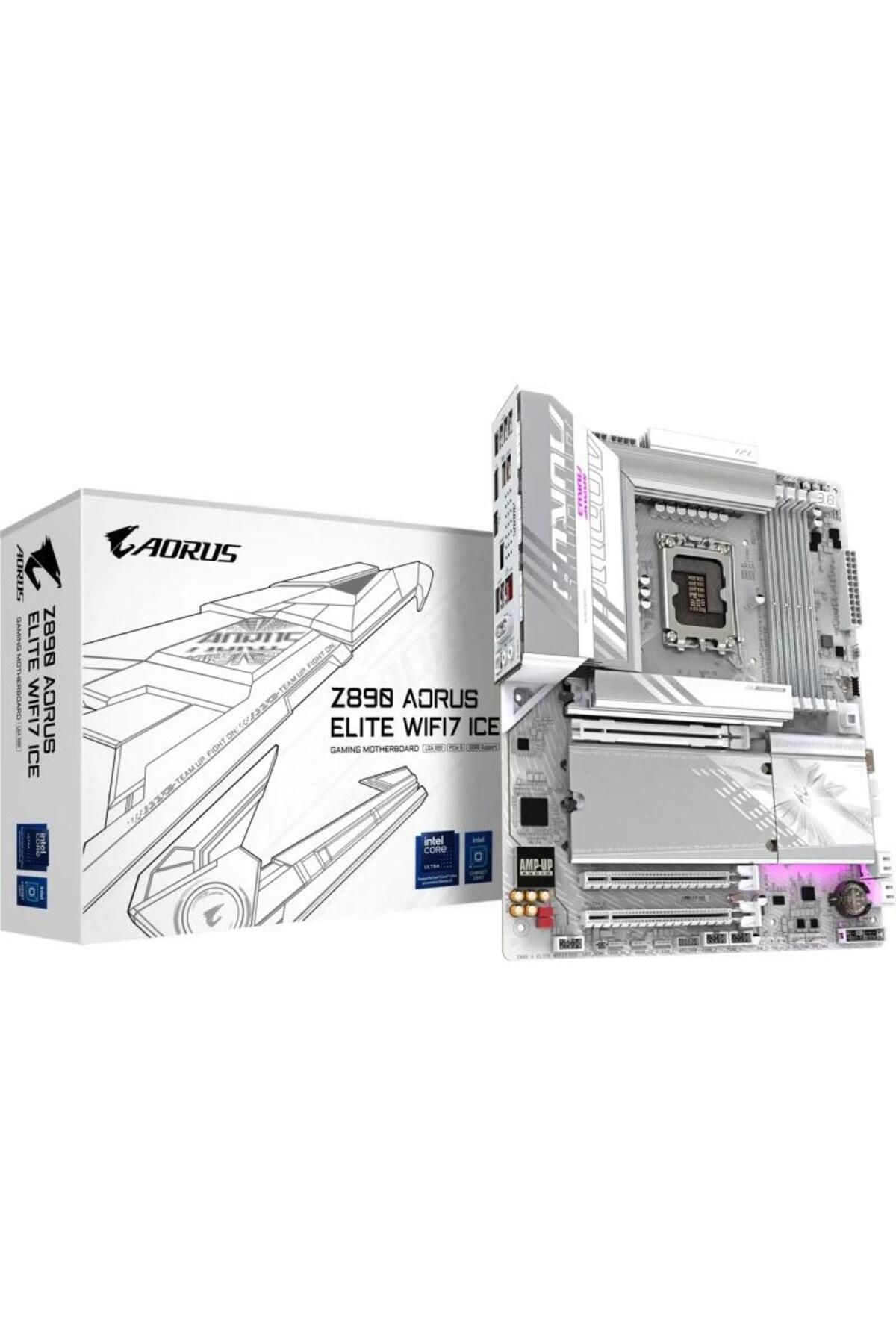 Gigabyte-Placa de baza GIGABYTE Z890 AORUS ELITE WIFI7 ICE, DDR5, ATX, LGA 1851, Intel Z890 5
